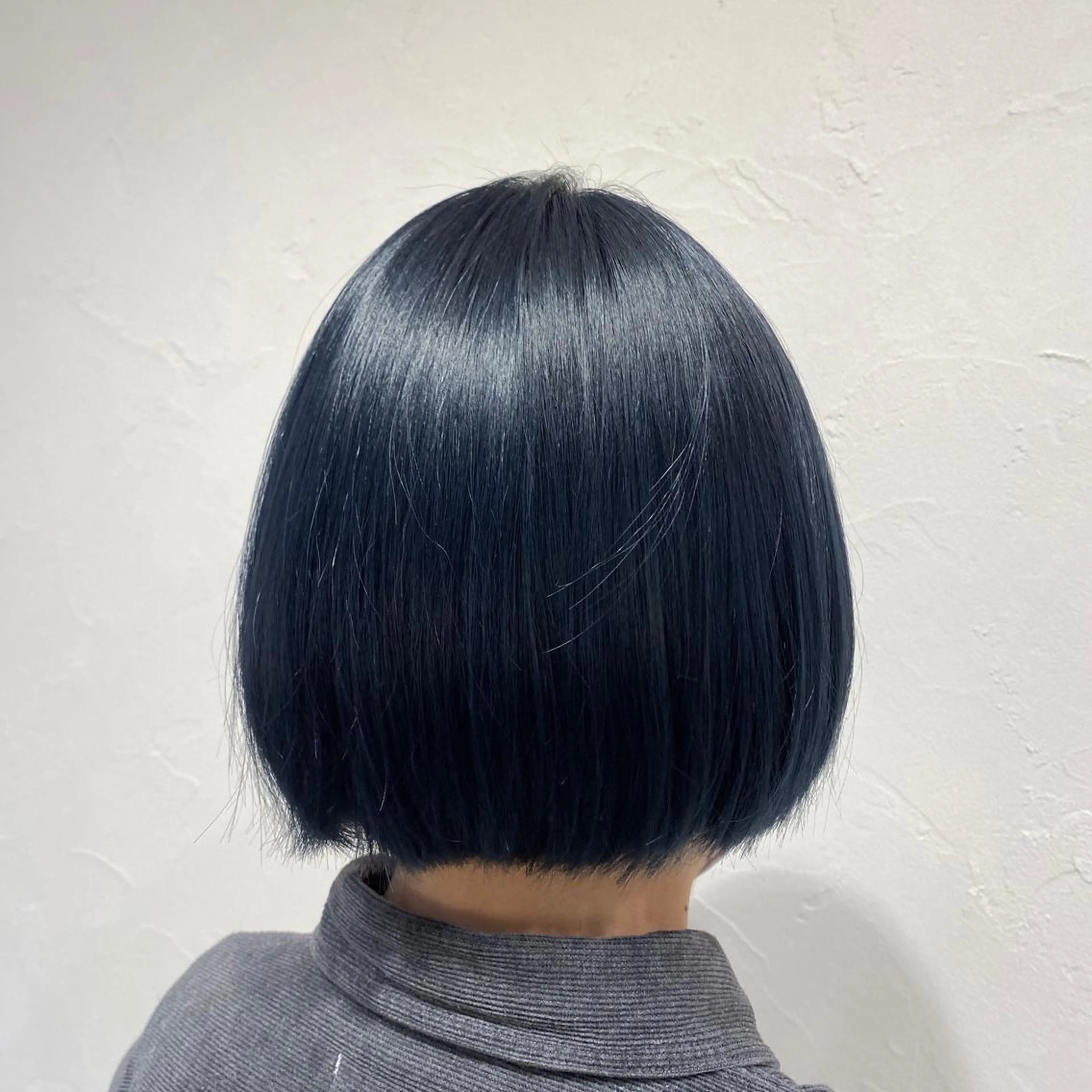 ショート カラー 黒髪 ブルーカラー ブルーブラック ショートヘアとカラー の専門家/もりしーのヘアスタイル