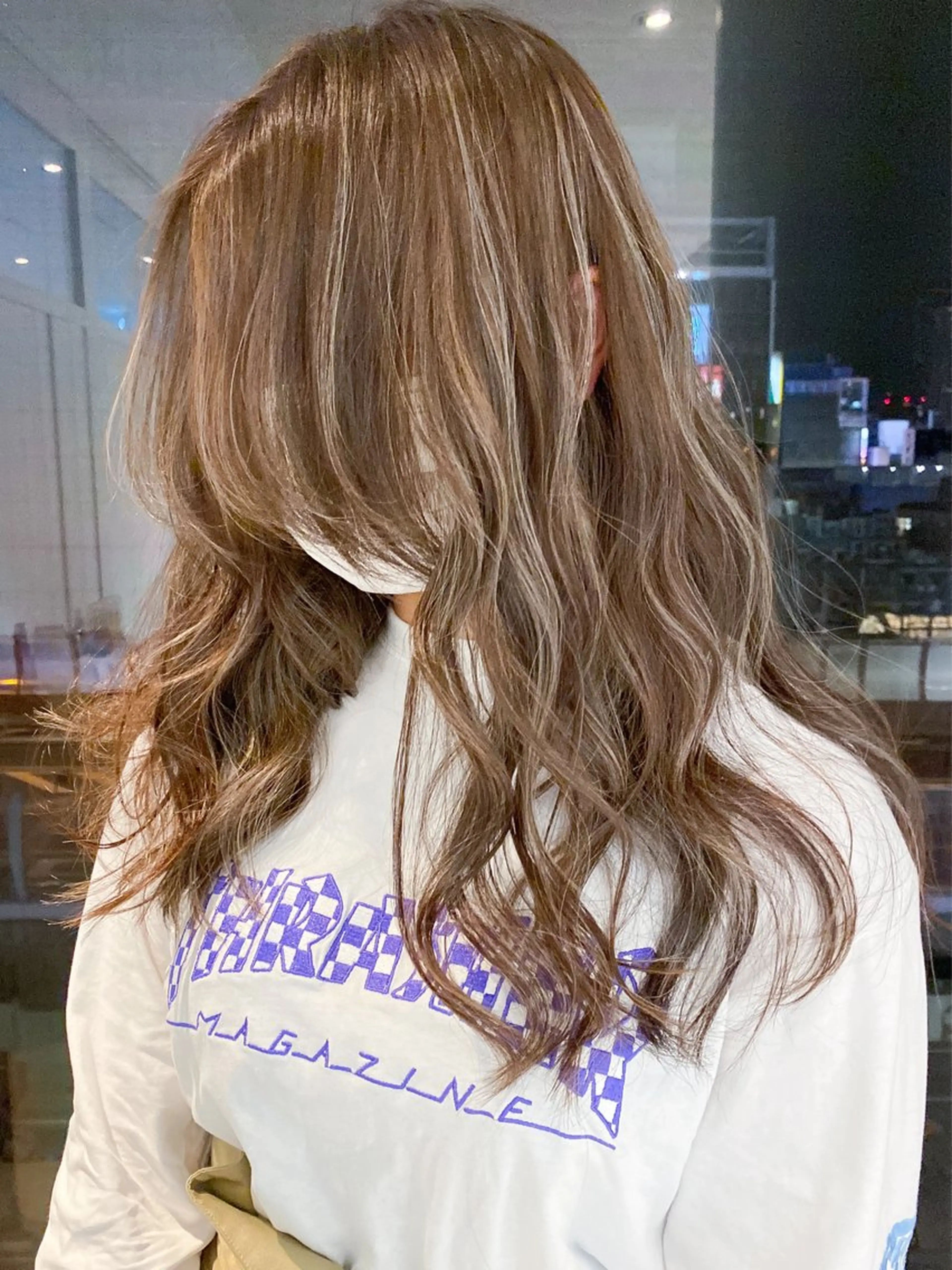 セミロング カラー ハイライトカラー ハイライト カット ヘアカラー トリートメント welring hair salonのヘアスタイル