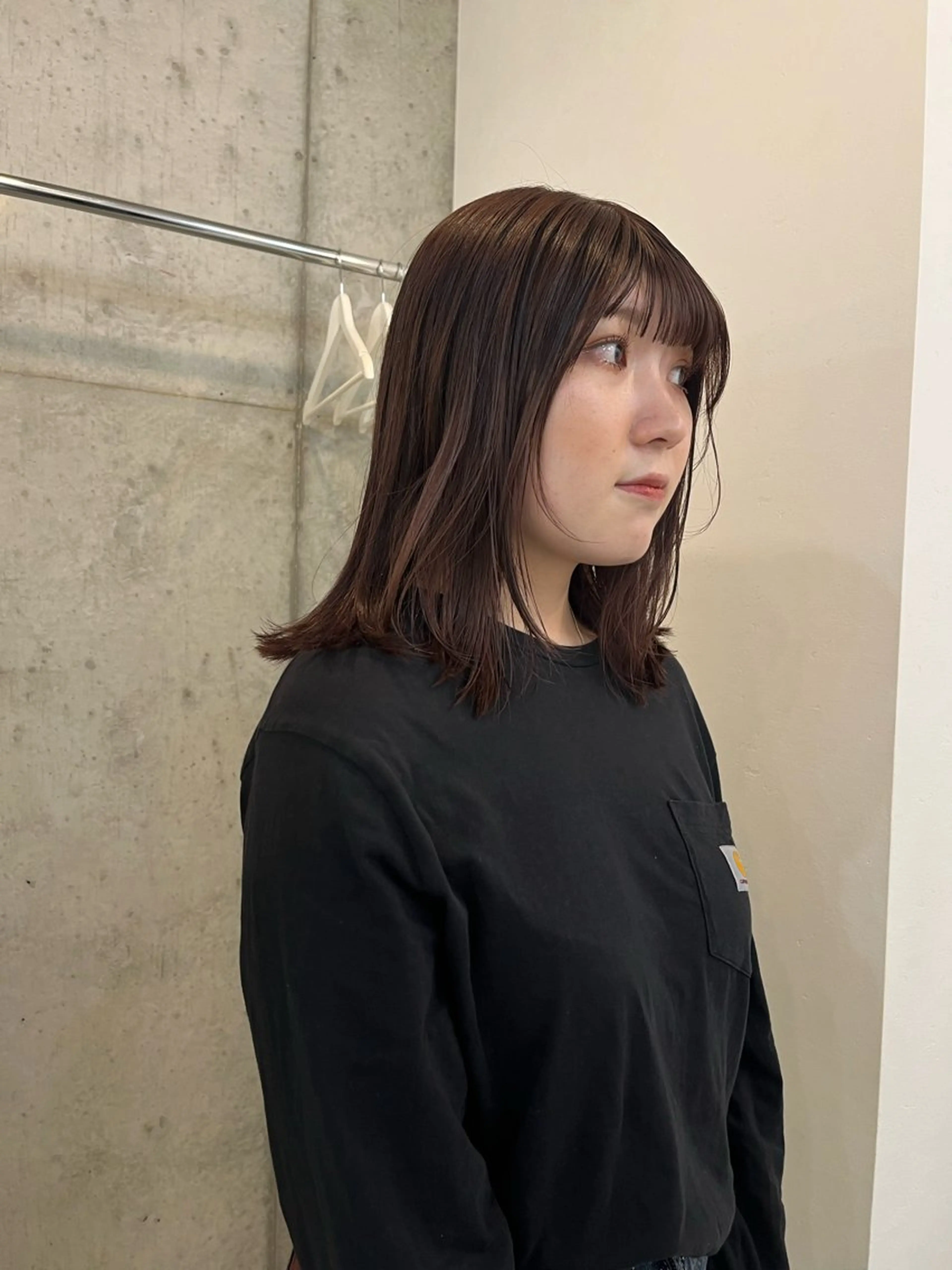 ミディアム カラー eri kinjoのヘアスタイル