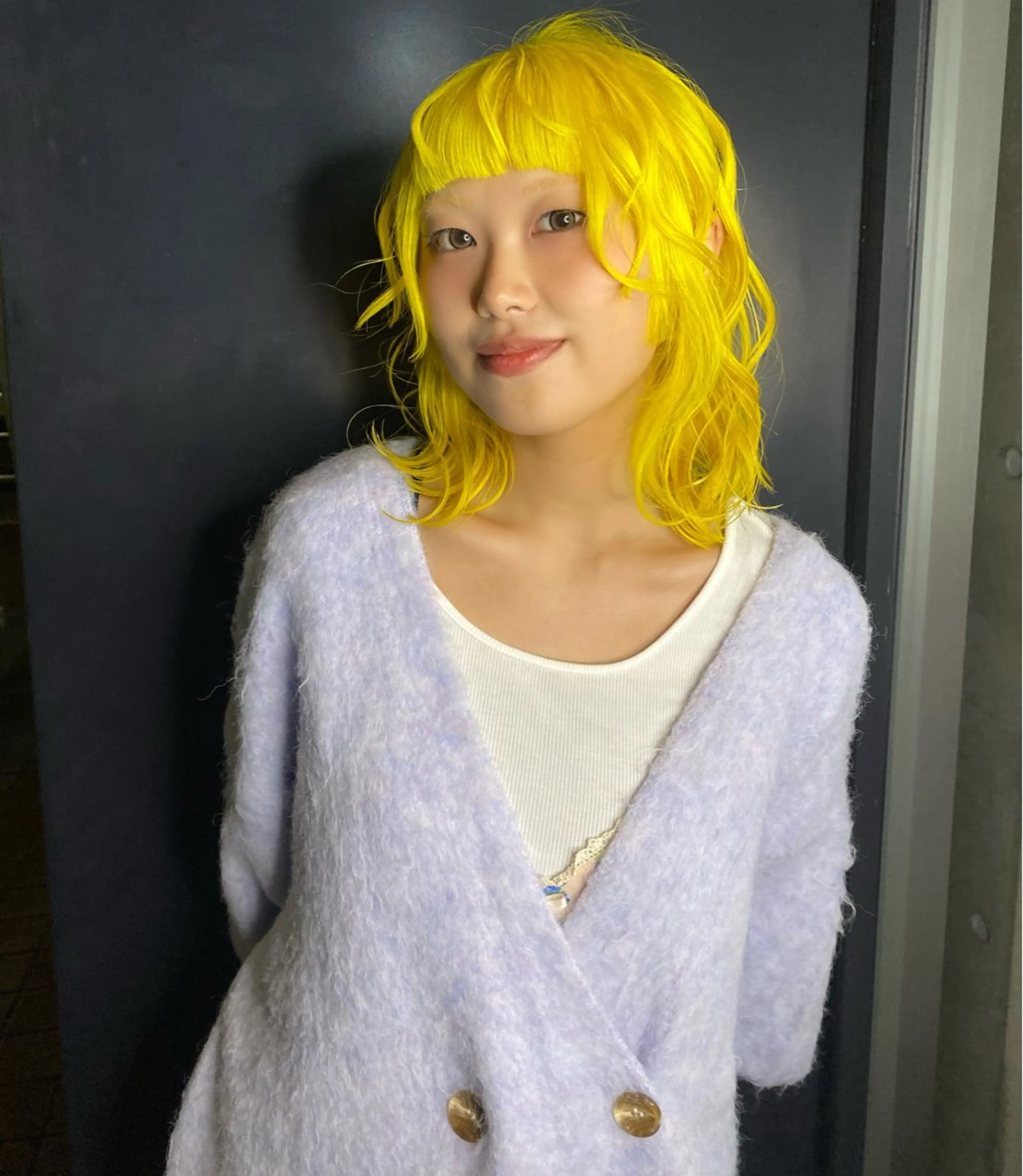 ミディアム 姫カット ブリーチカラー🎀 LiLi🫧のヘアスタイル