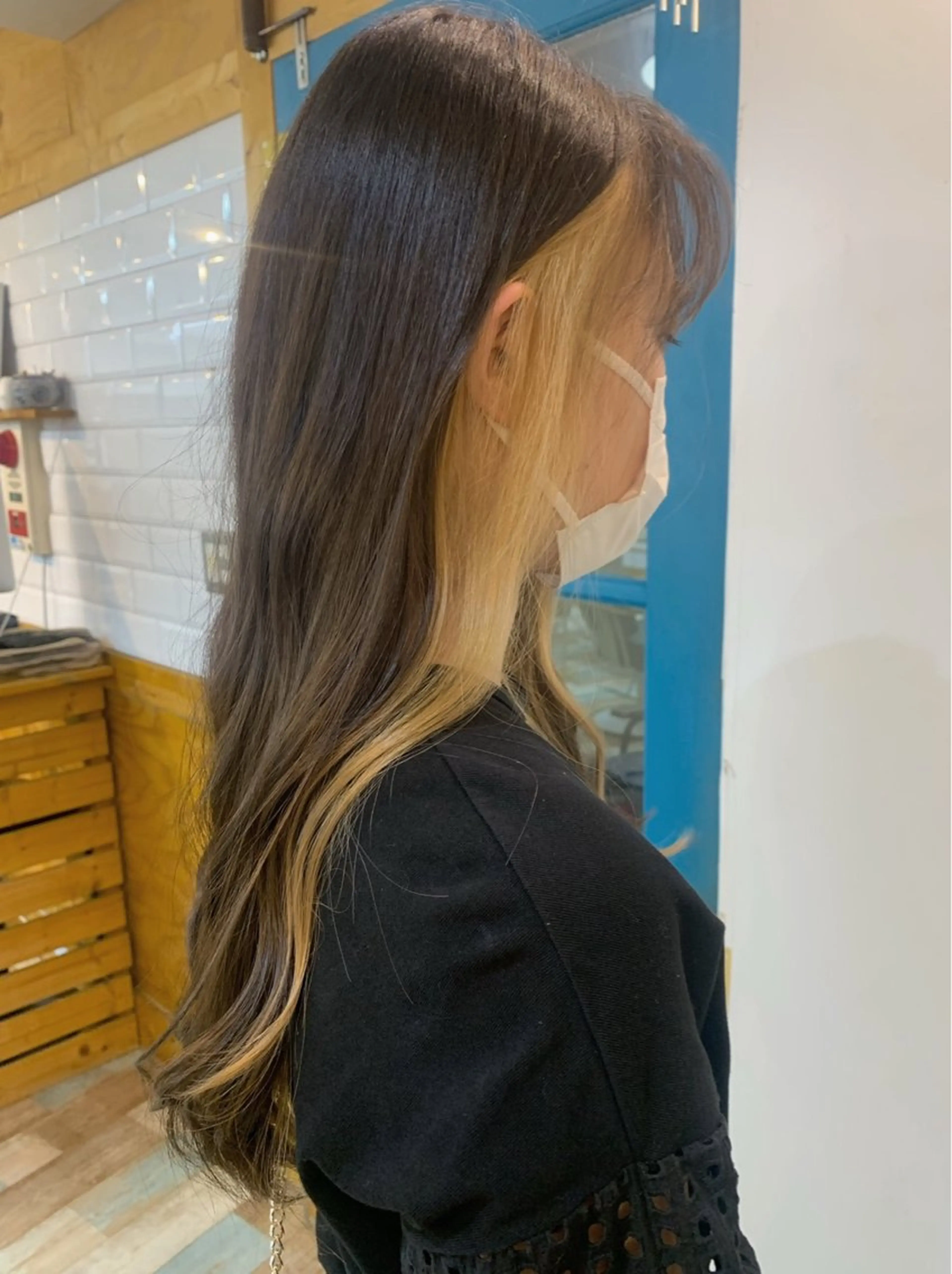 ロング カラー デザインカラー ヘアカラー トリートメント KANA/ボブ/ インナーカラー/艶髪のヘアスタイル