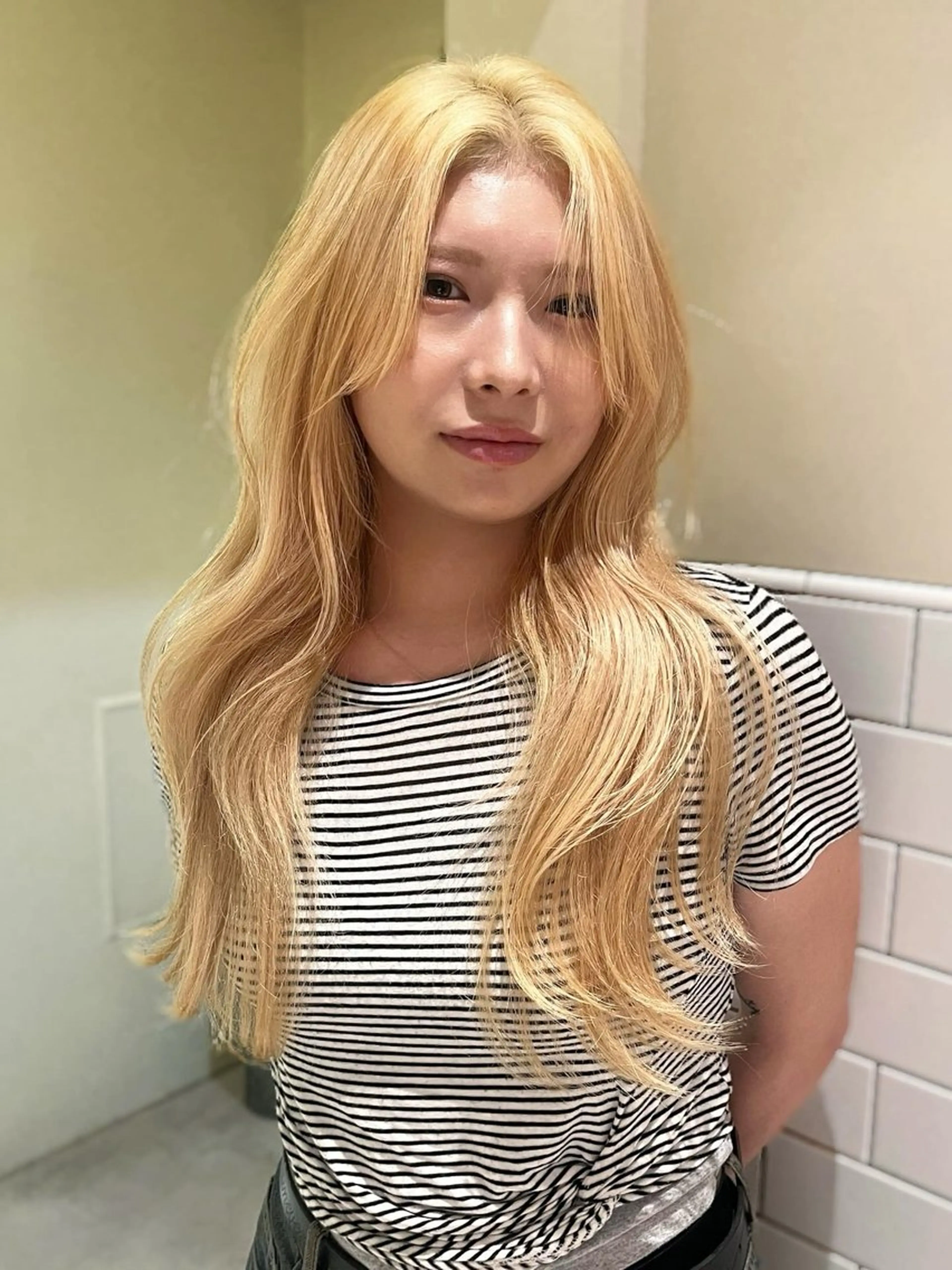 ロング カラー カット ヘアカラー 🦮shiori アイドルオタク🦮のヘアスタイル