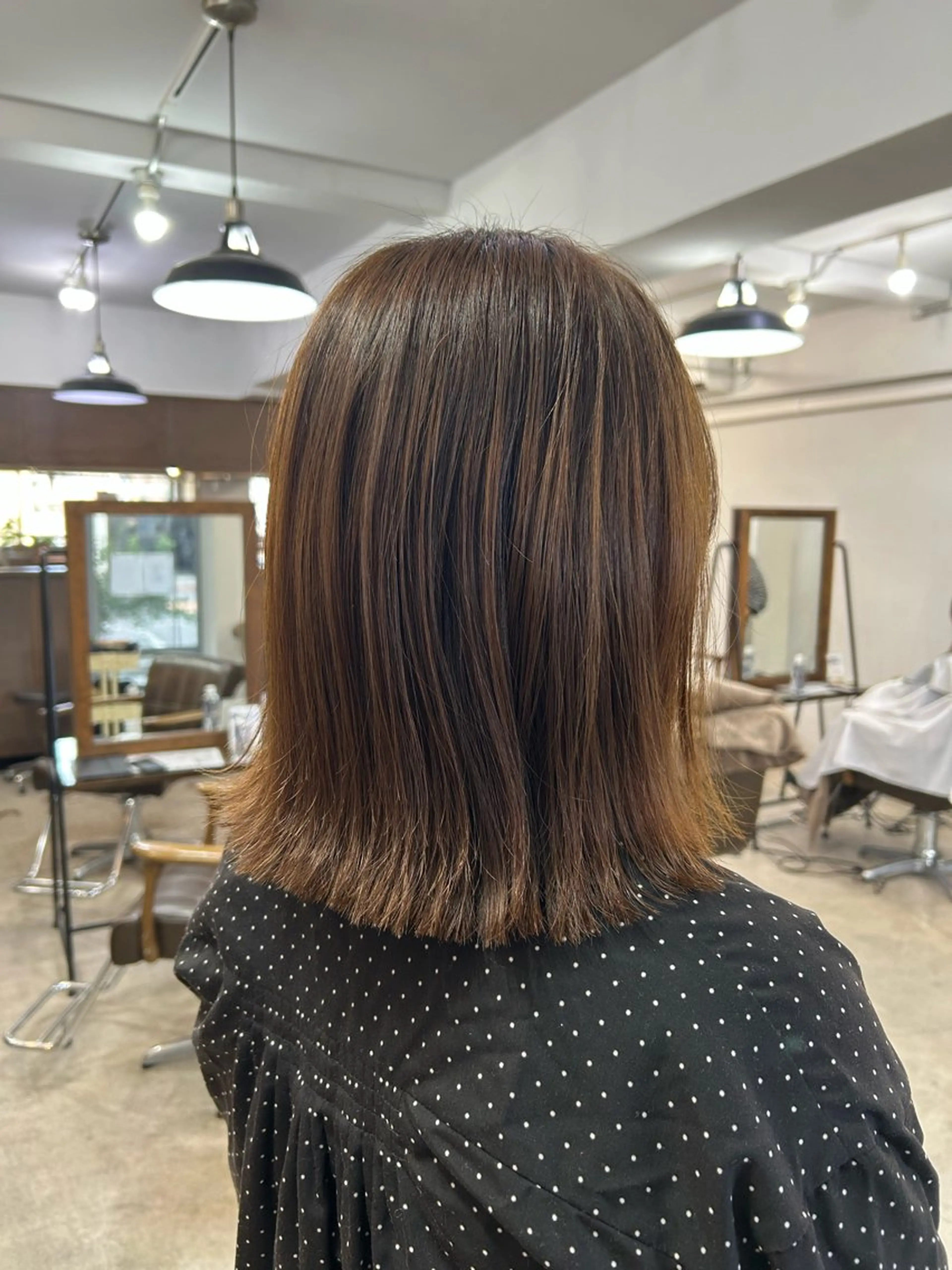 ミディアム ボブ カット 本澤 朋香のヘアスタイル