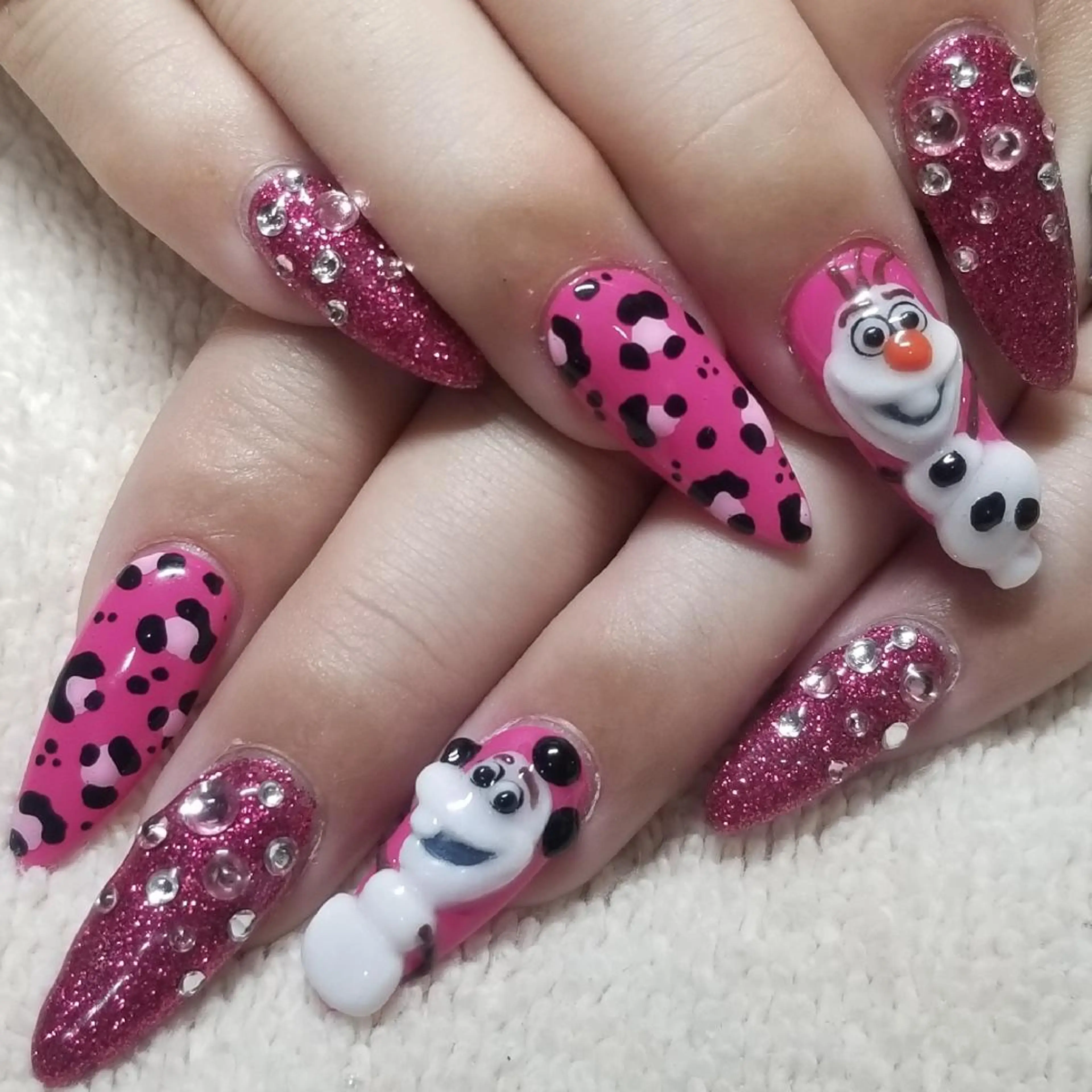 ネイル ラメ(グリッター) マットネイル ピンク バレンタイン ハンドネイル よしだ ひろきのネイルデザイン