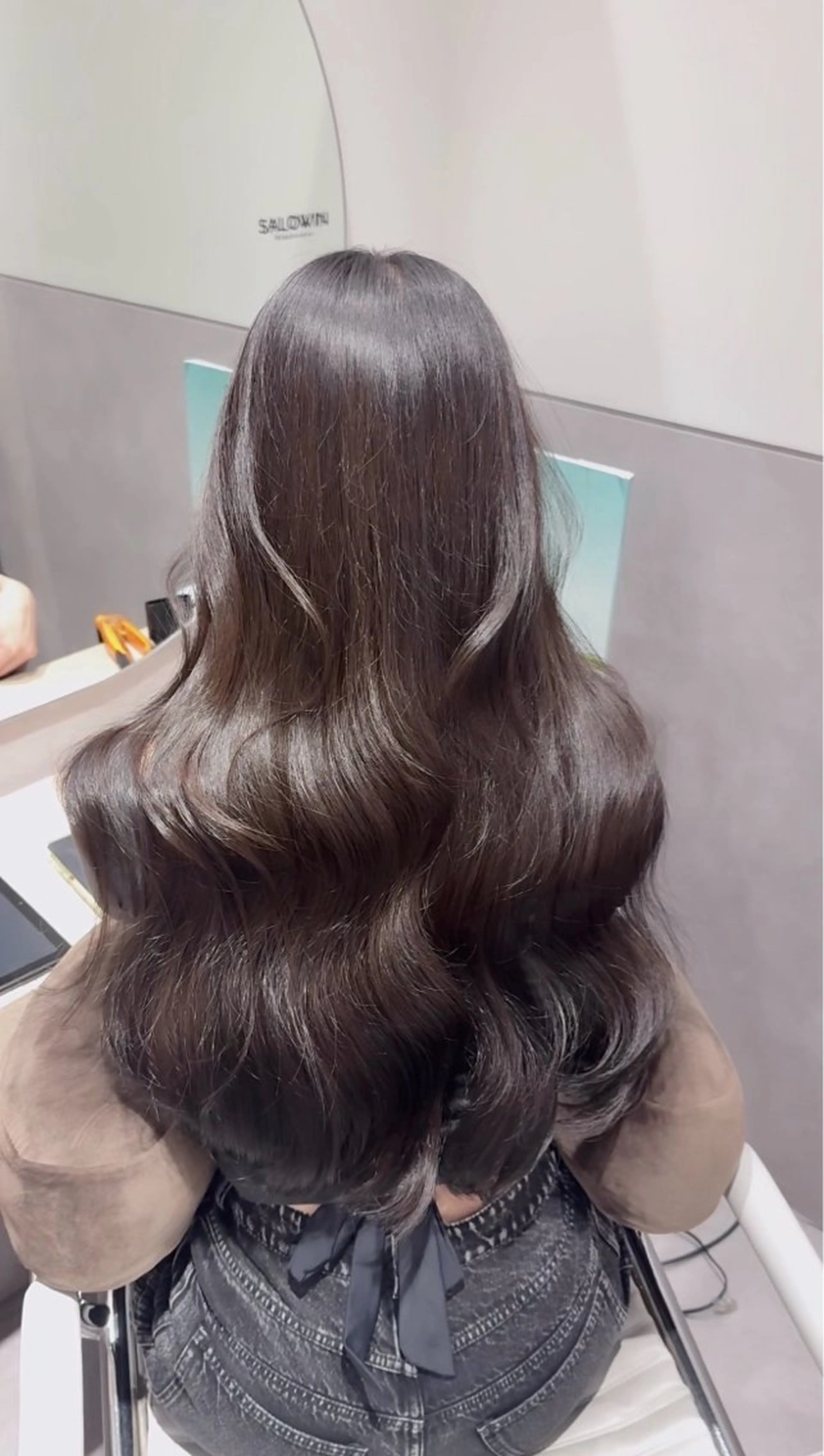 ロング カラー カット ヘアカラー トリートメント 新宿/レイヤー特化 韓国ヘア/海外ヘアのヘアスタイル