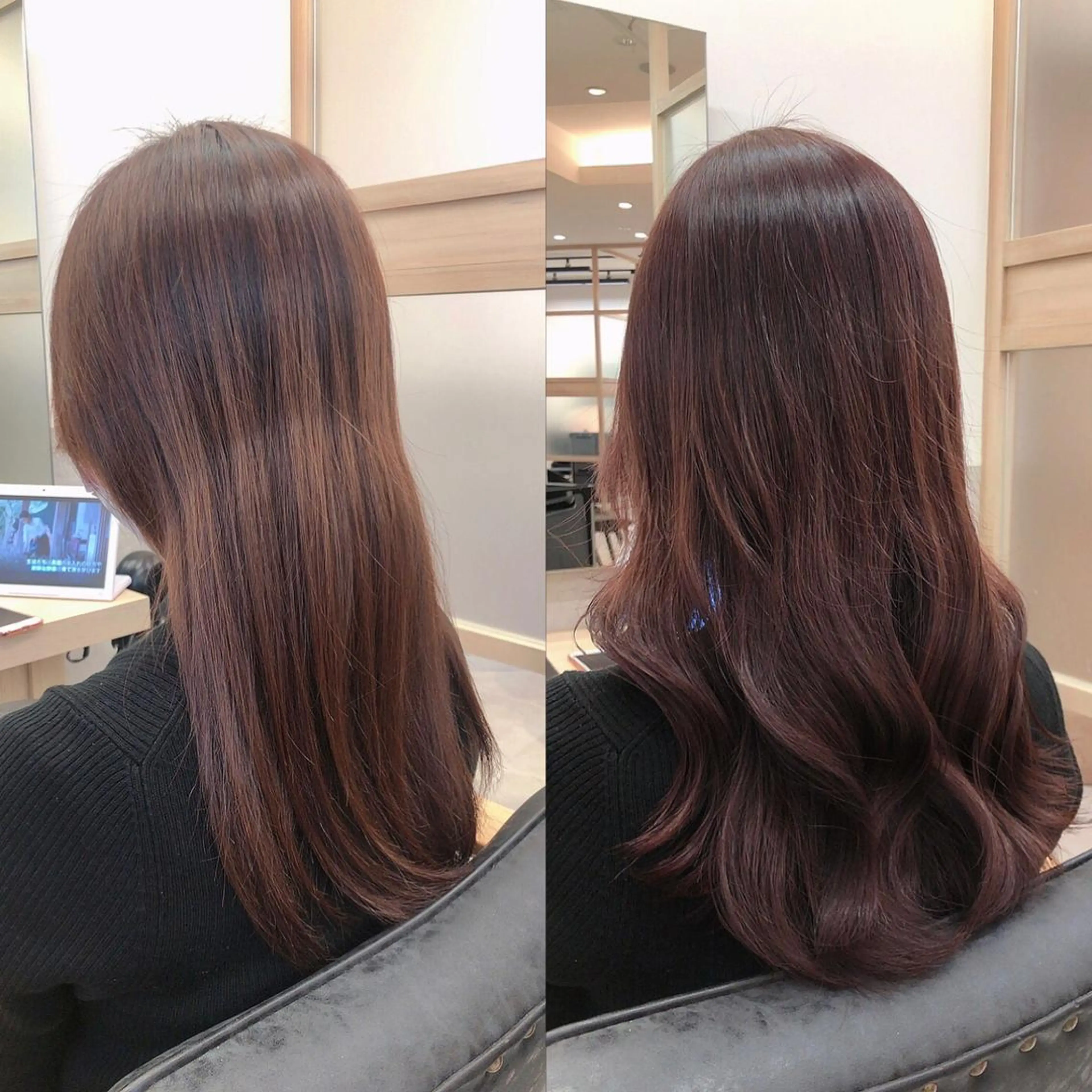 セミロング カラー カット ヘアカラー トリートメント 西野 美空🍊のヘアスタイル