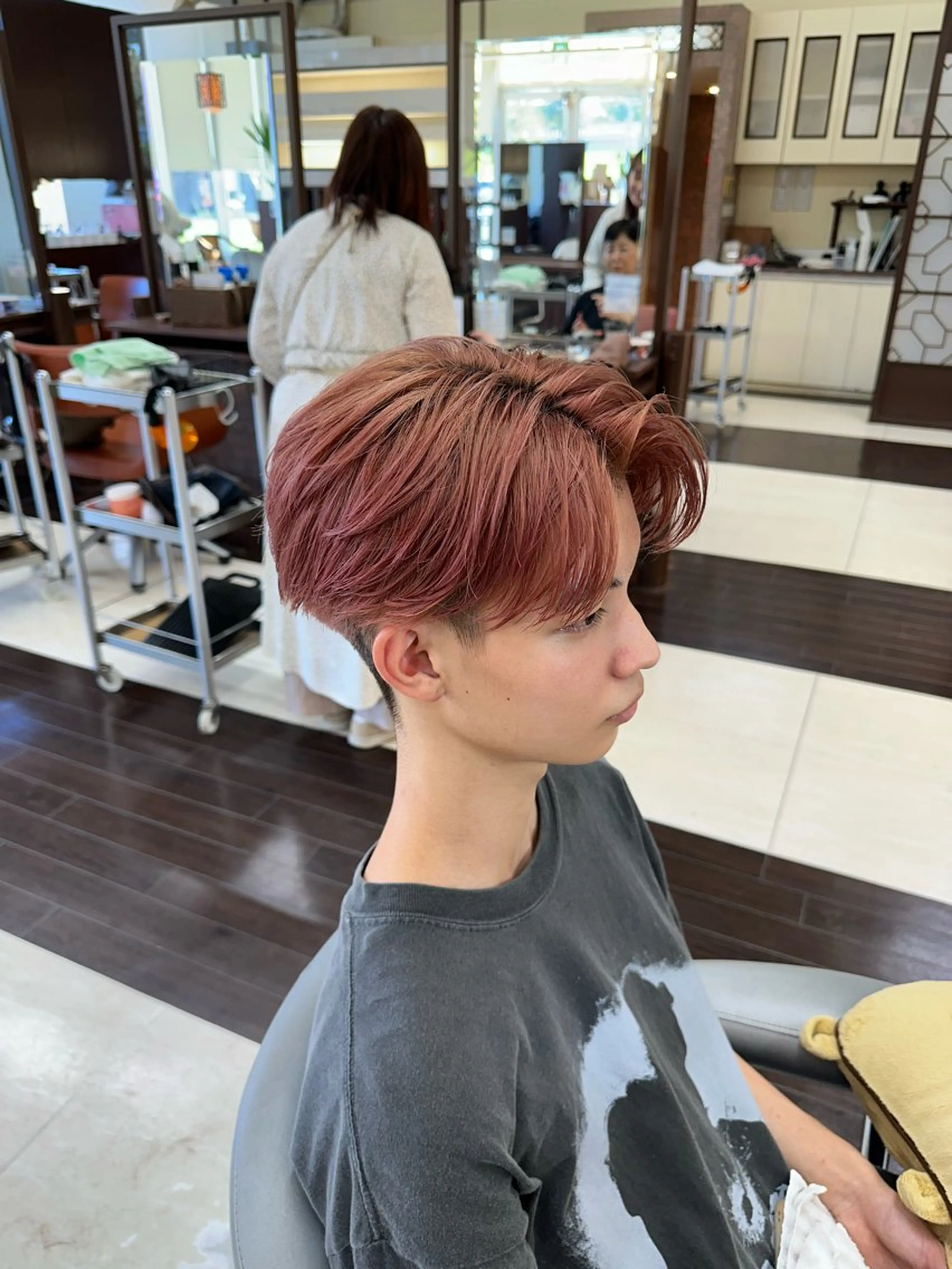 ショート カラー パーマ メンズ ヘアカラー ヘアセット 毎月230人担当/ メンズヘア/清和武虎のヘアスタイル