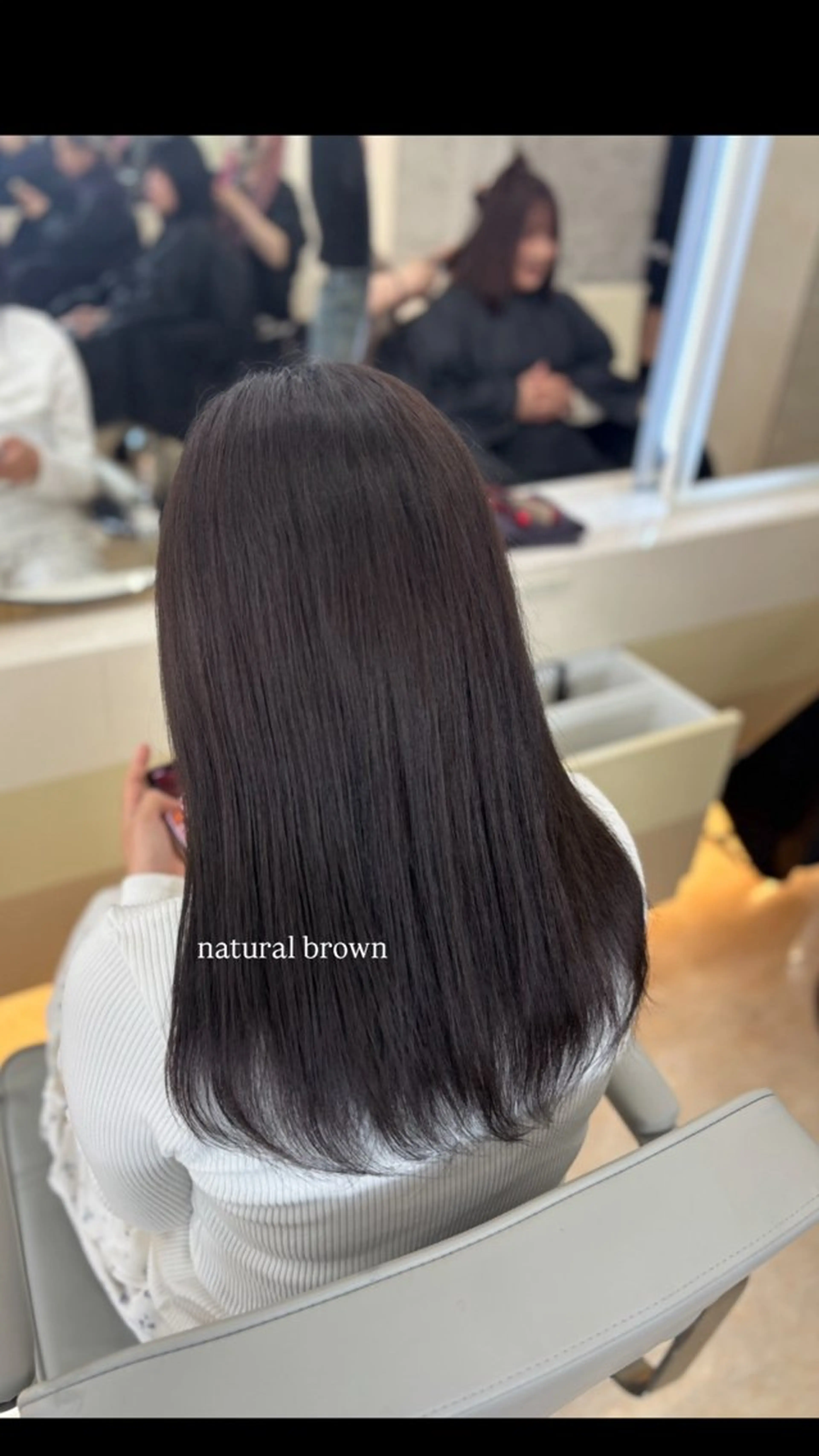 カラー ブラウンカラー ヘアカラー ‎🤍中村 陽奈‎🤍のヘアスタイル