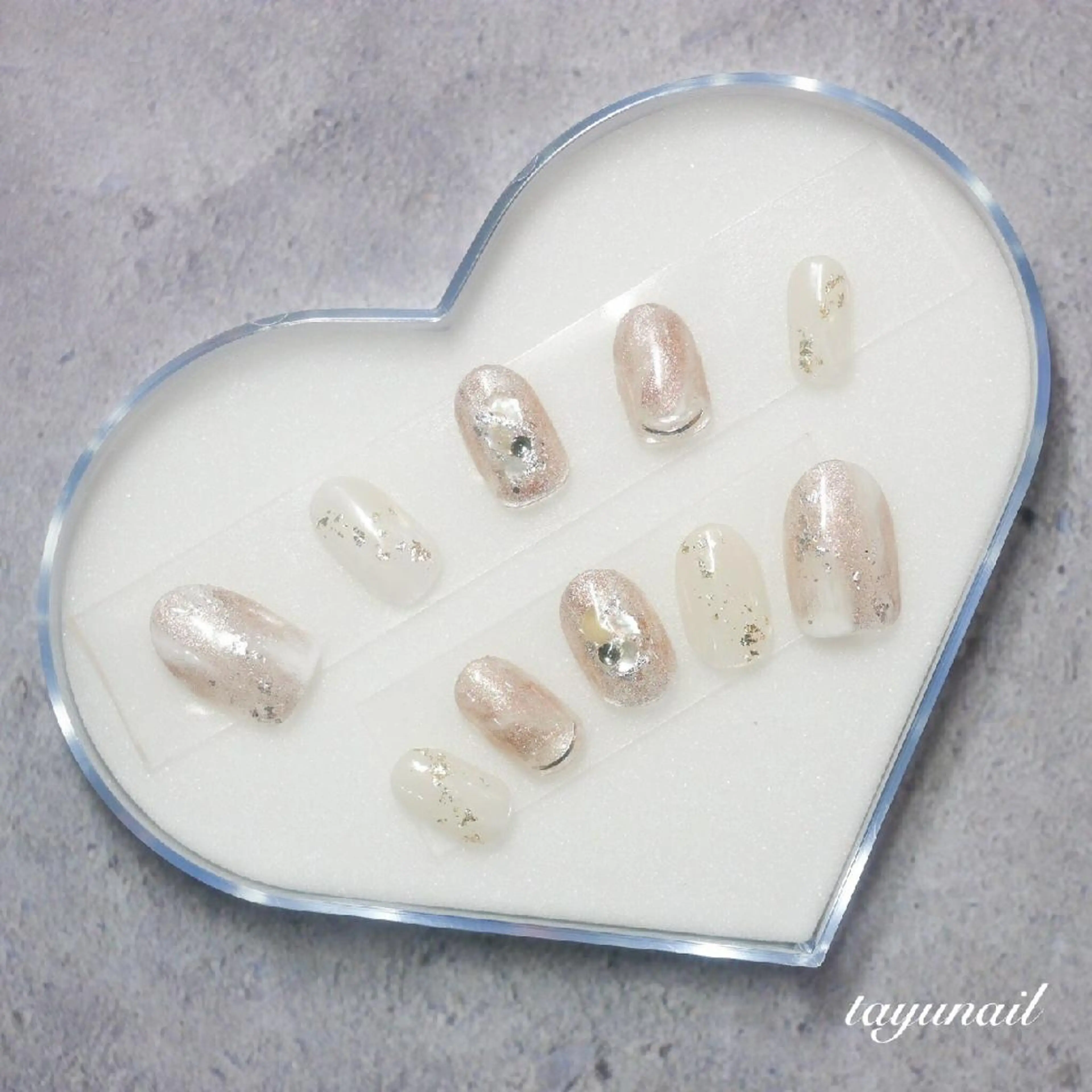 ネイル アートネイル ブルー ジェルネイル ニュアンスネイル パラジェル ネイルサロン 【たゆnail】のネイルデザイン