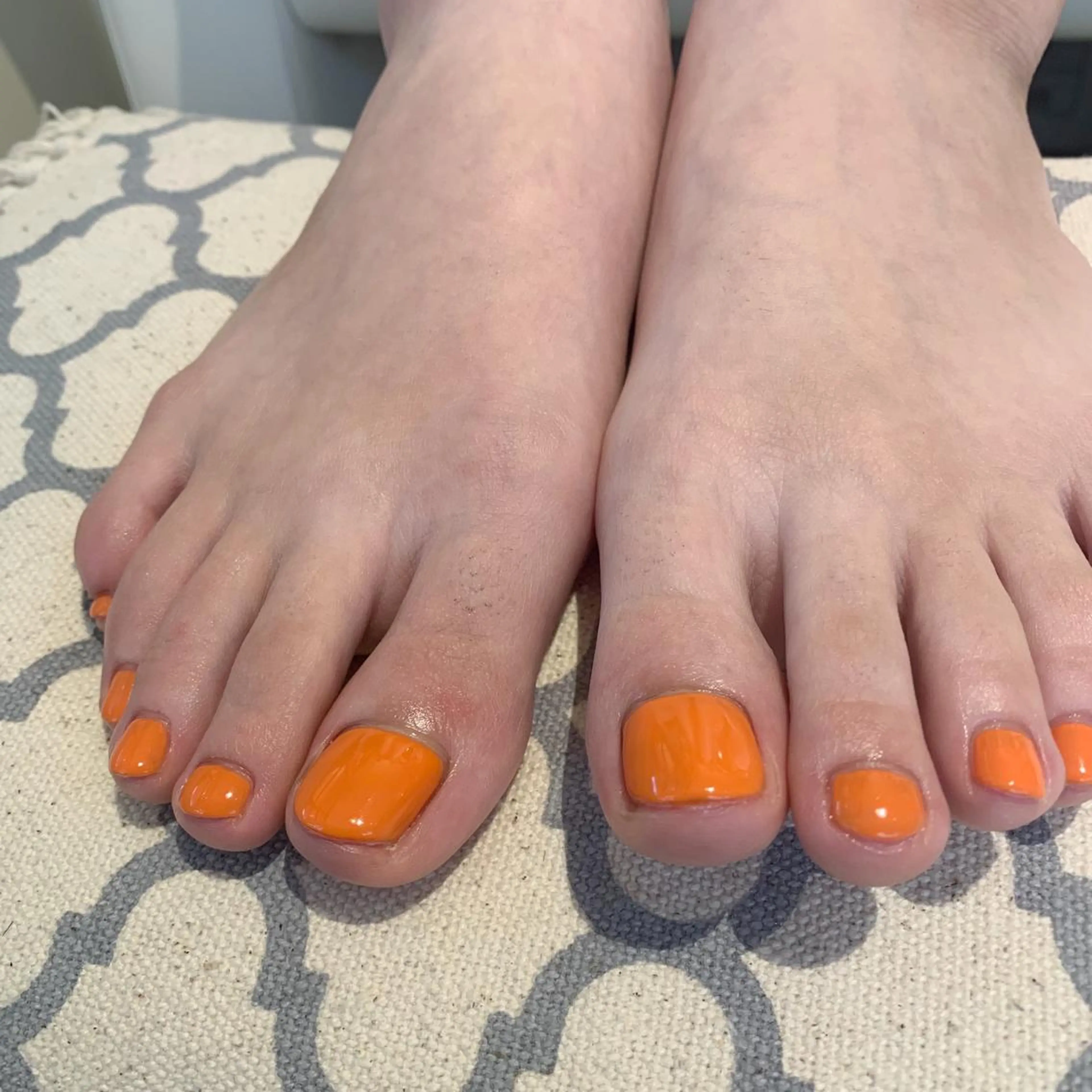 ネイル フットネイル ジェルネイル ワンカラーネイル パラジェル フットネイル 鈴木 里奈のネイルデザイン