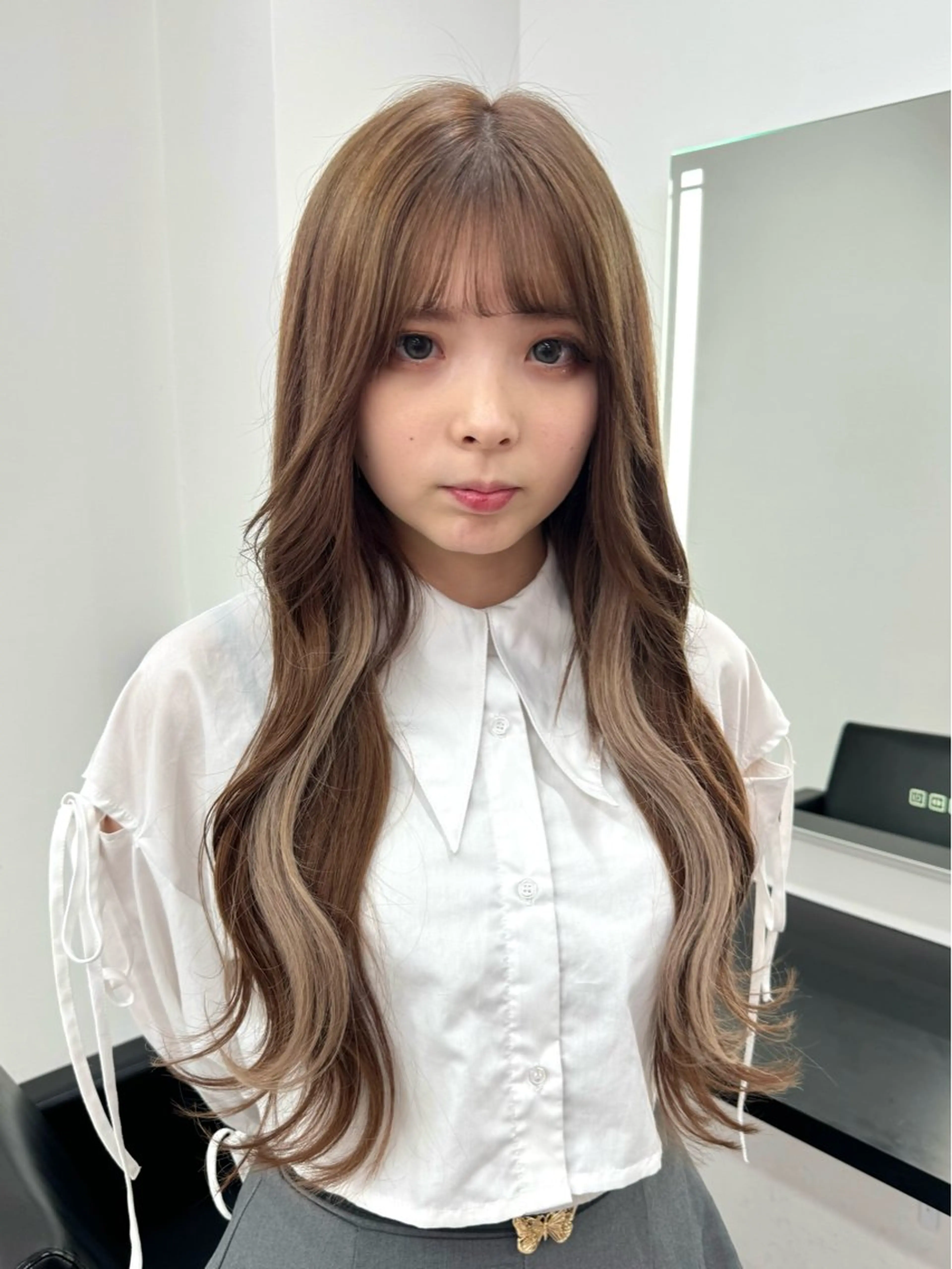 ロング カラー ブリーチ ダブルカラー ロング トリートメント ヘアカラー EGO池袋所属・💫池袋/カラー/ shu💫のヘアスタイル