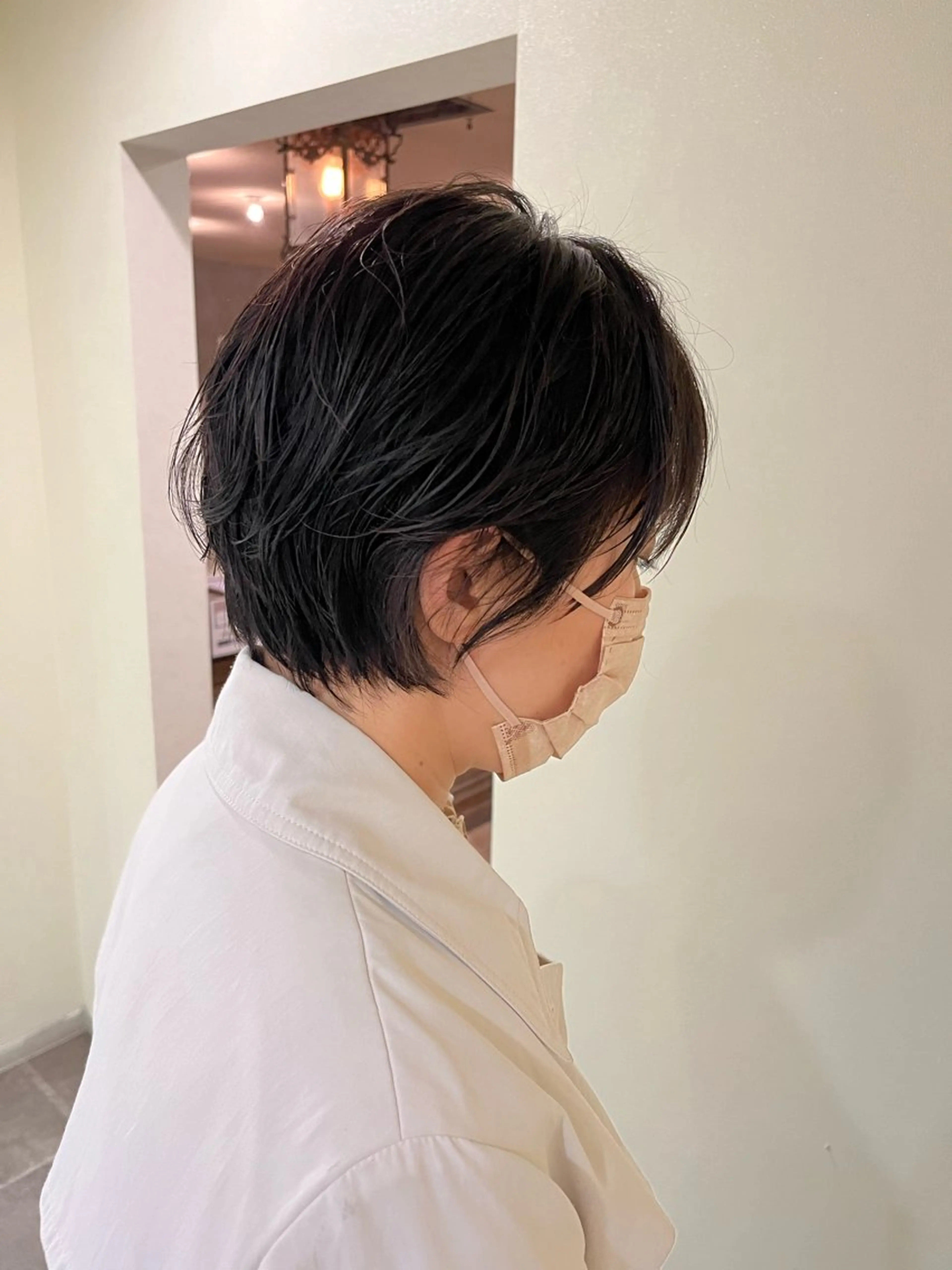 ショート パーマ ショートヘア 西川 舞彩のヘアスタイル