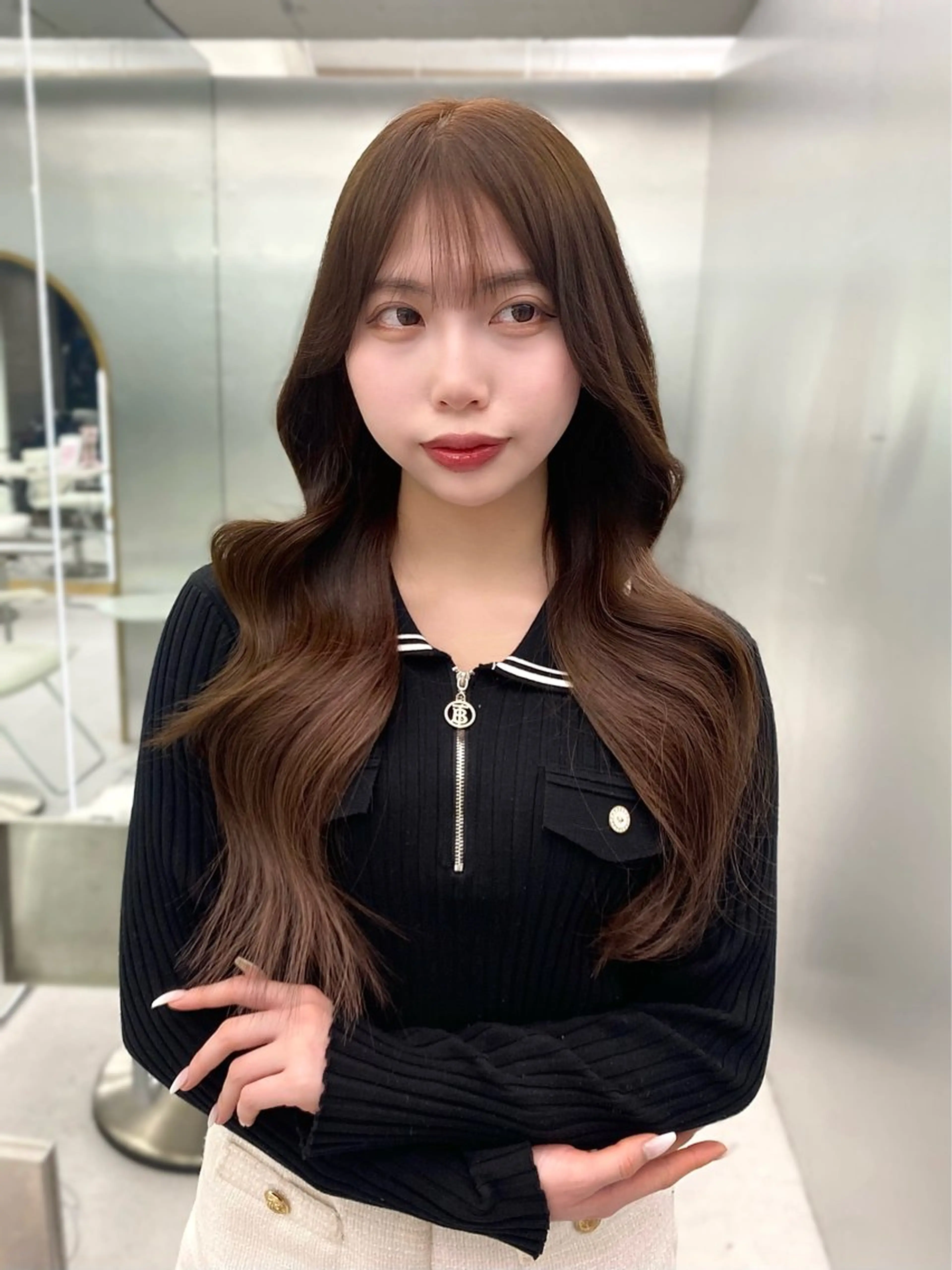 ロング カラー 🖤韓国･網紅 KOYUKI🖤のヘアスタイル