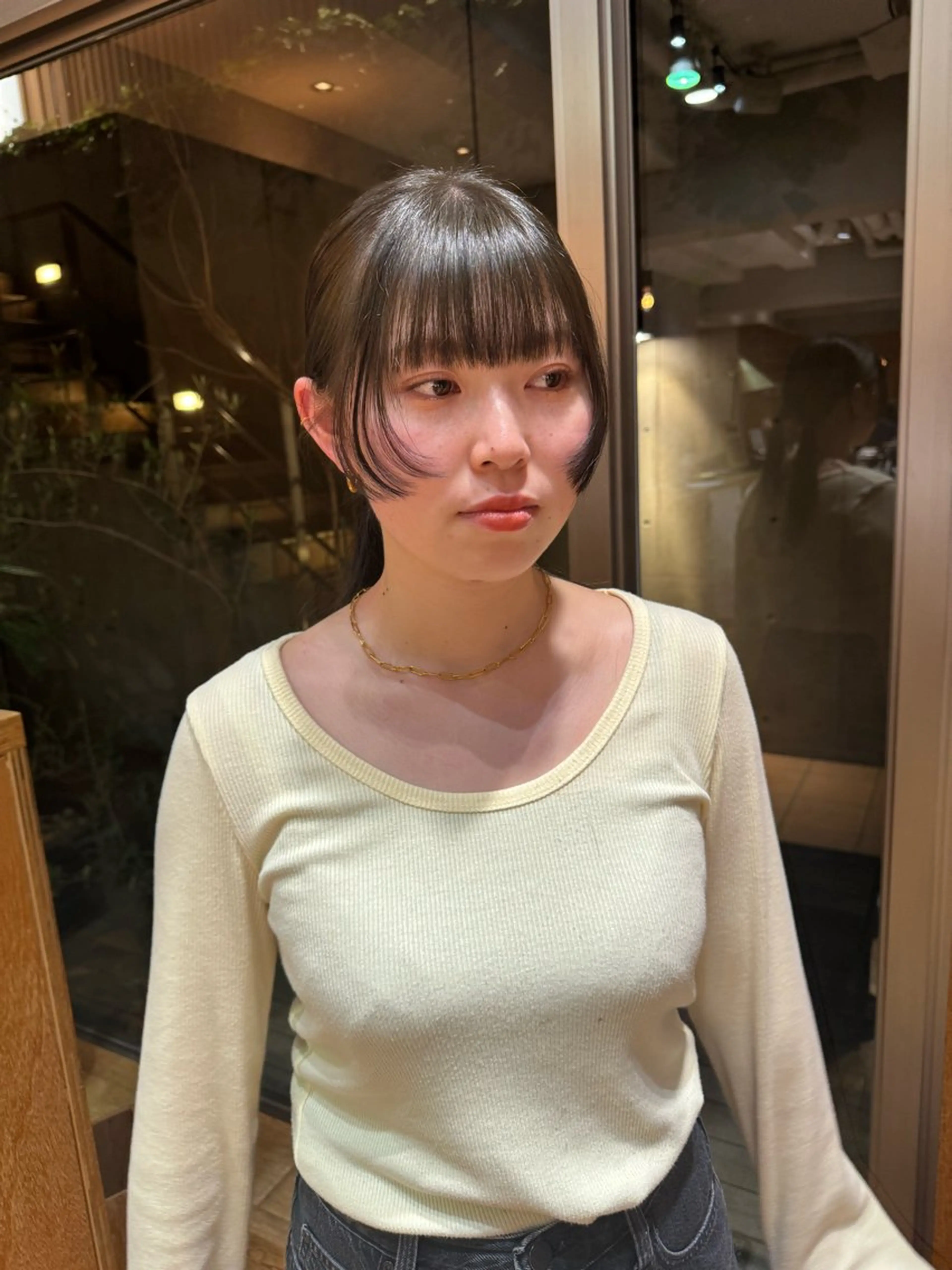 ミディアム カラー カット ヘアカラー 大橋 芽衣のヘアスタイル