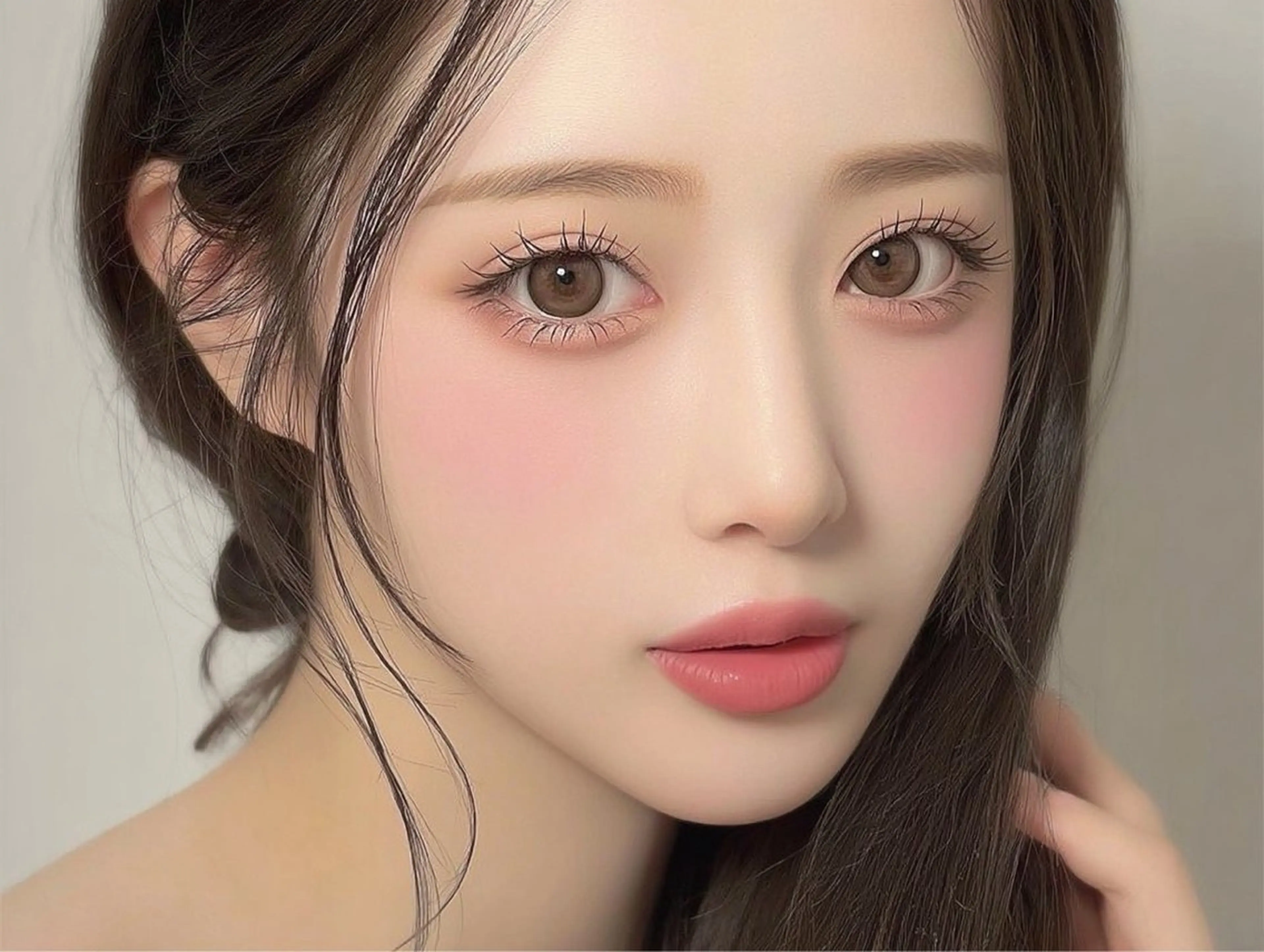 マツエク・マツパ 束感まつ毛 フラットラッシュ 韓国風マツエク ナチュラル 一重×まつ毛パーマ kokone /天王寺🍒のマツエク・マツパデザイン