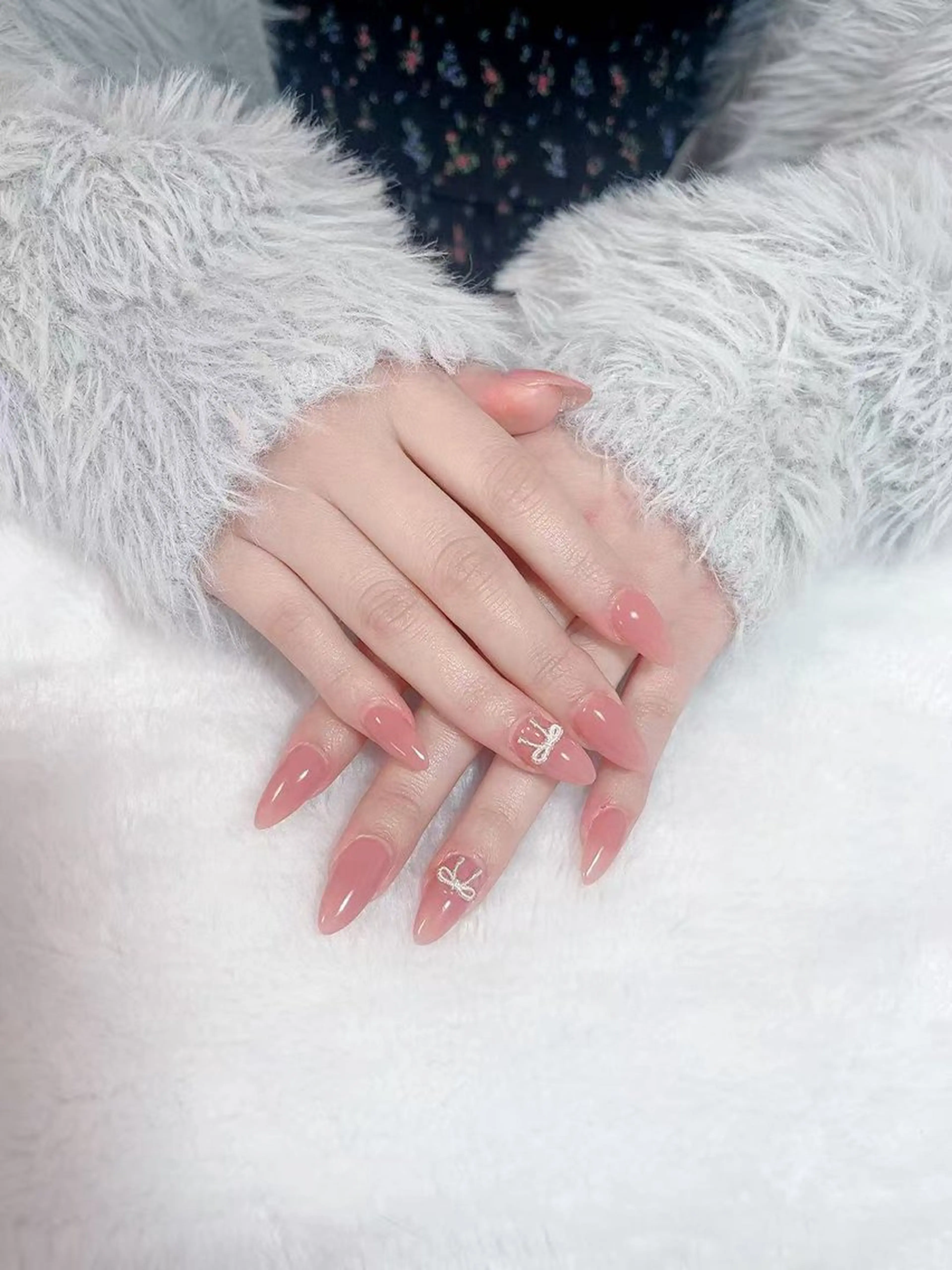 ネイル 長さ出し ネイルチップ Amina nail salonのネイルデザイン