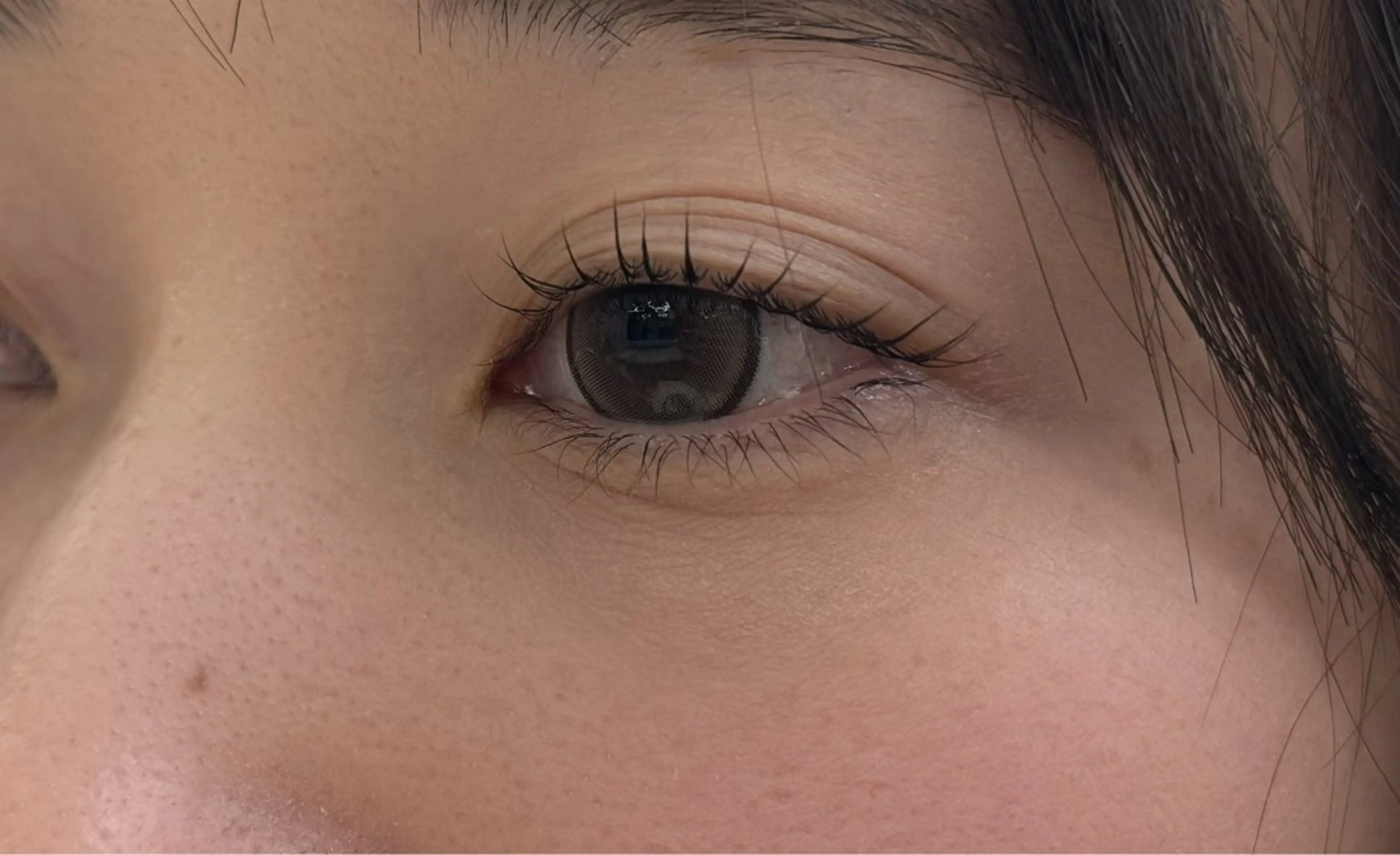 マツエク・マツパ 韓国レイヤー/天神 ダブルカラー/真白のヘアスタイル