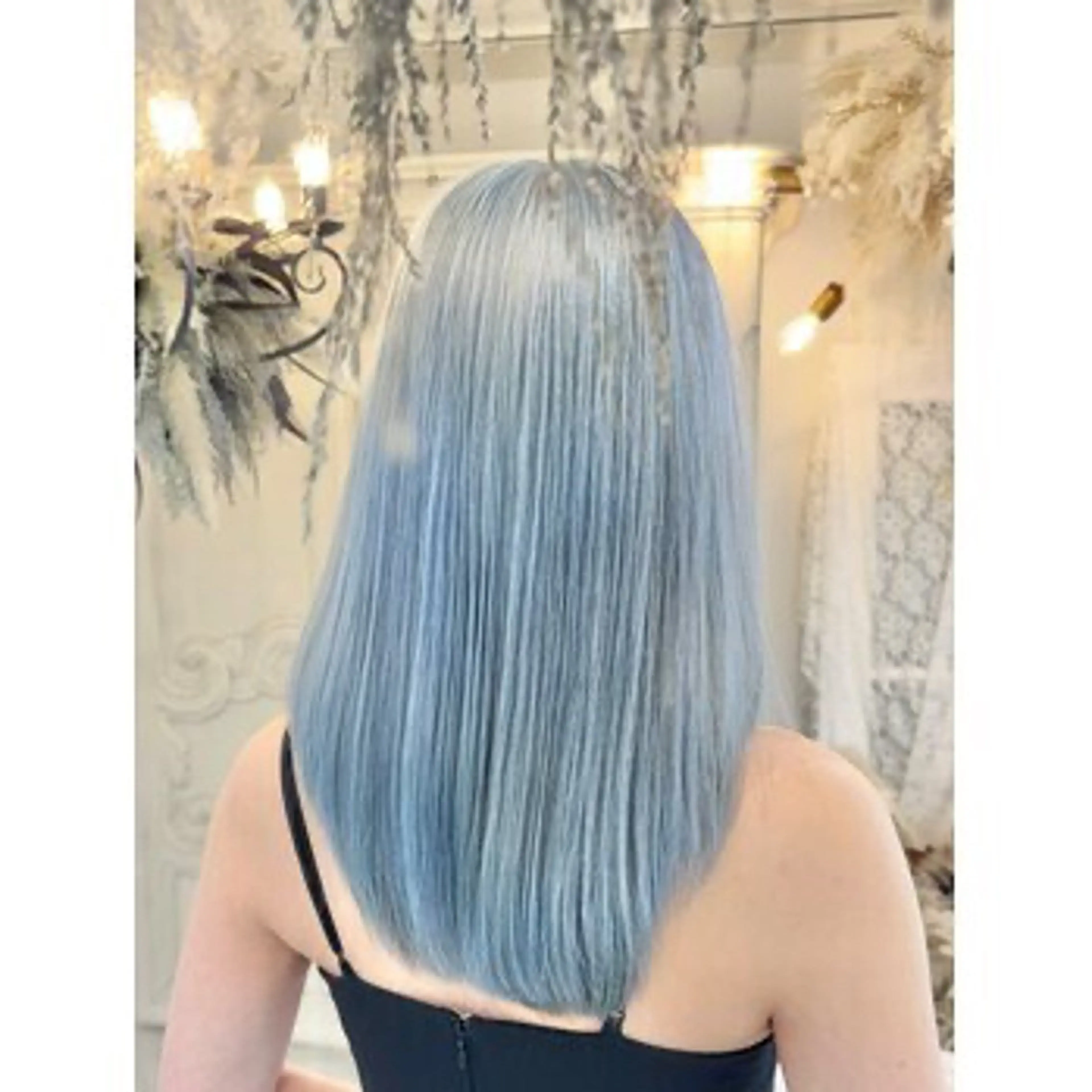 ロング カラー ブロンド カット ヘアカラー トリートメント 安藤悠里/ハイトーン /デザインカラーのヘアスタイル