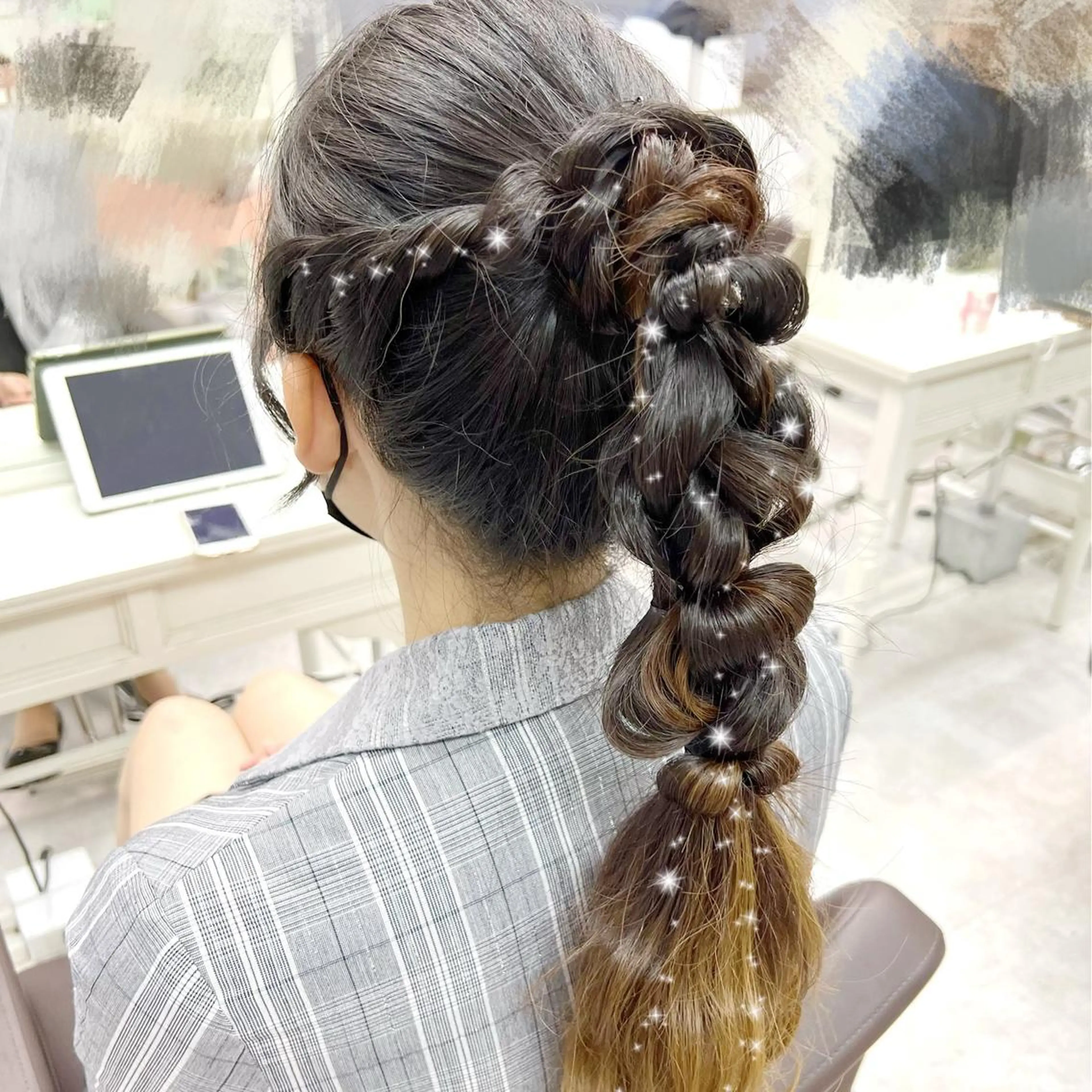 ロング ヘアアレンジ 量産型ヘア🎀 エクステmariaのヘアスタイル