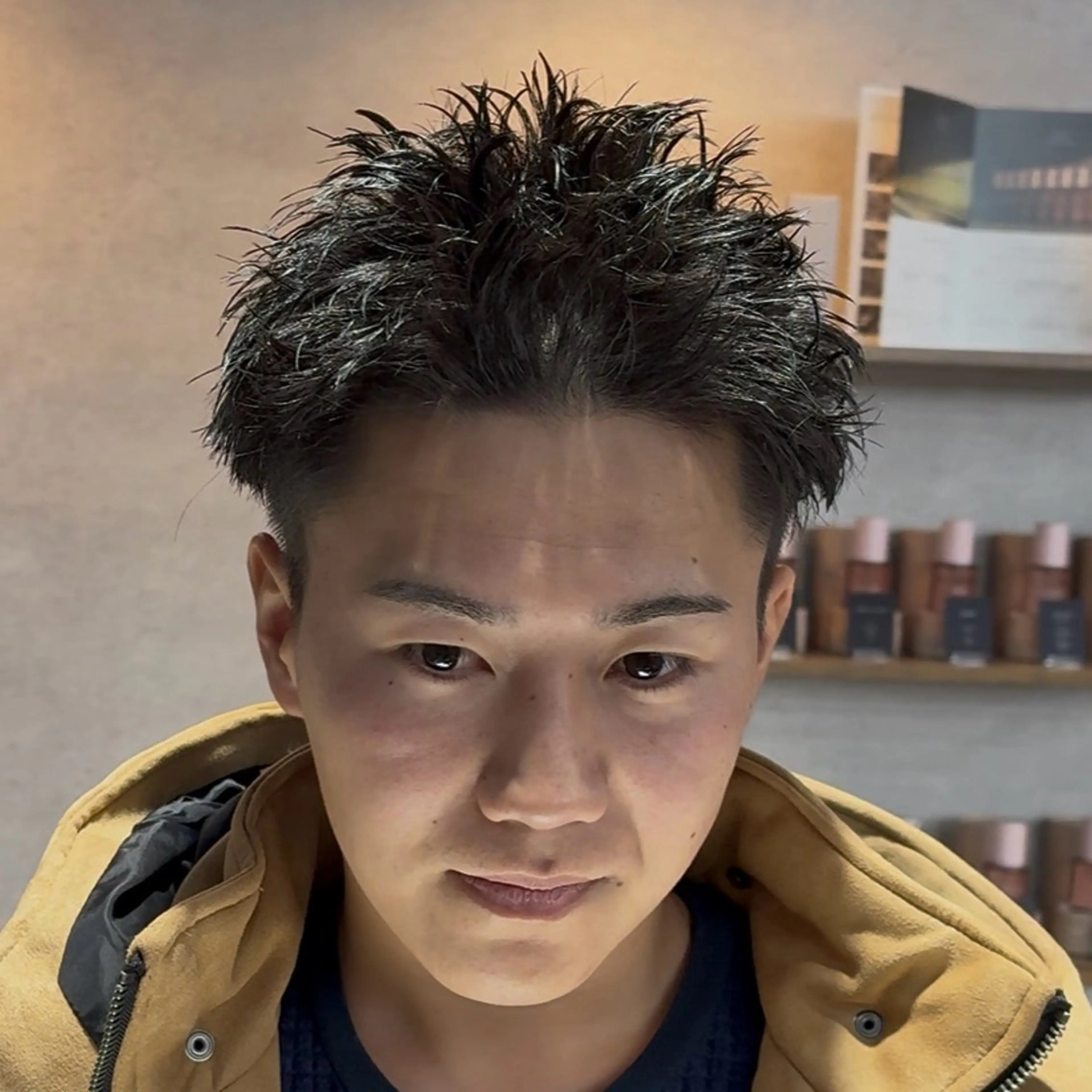 ショート カット パーマ ヘッドスパ ヘアセット パーマ指名率No1 メンズ特化ケイトのヘアスタイル