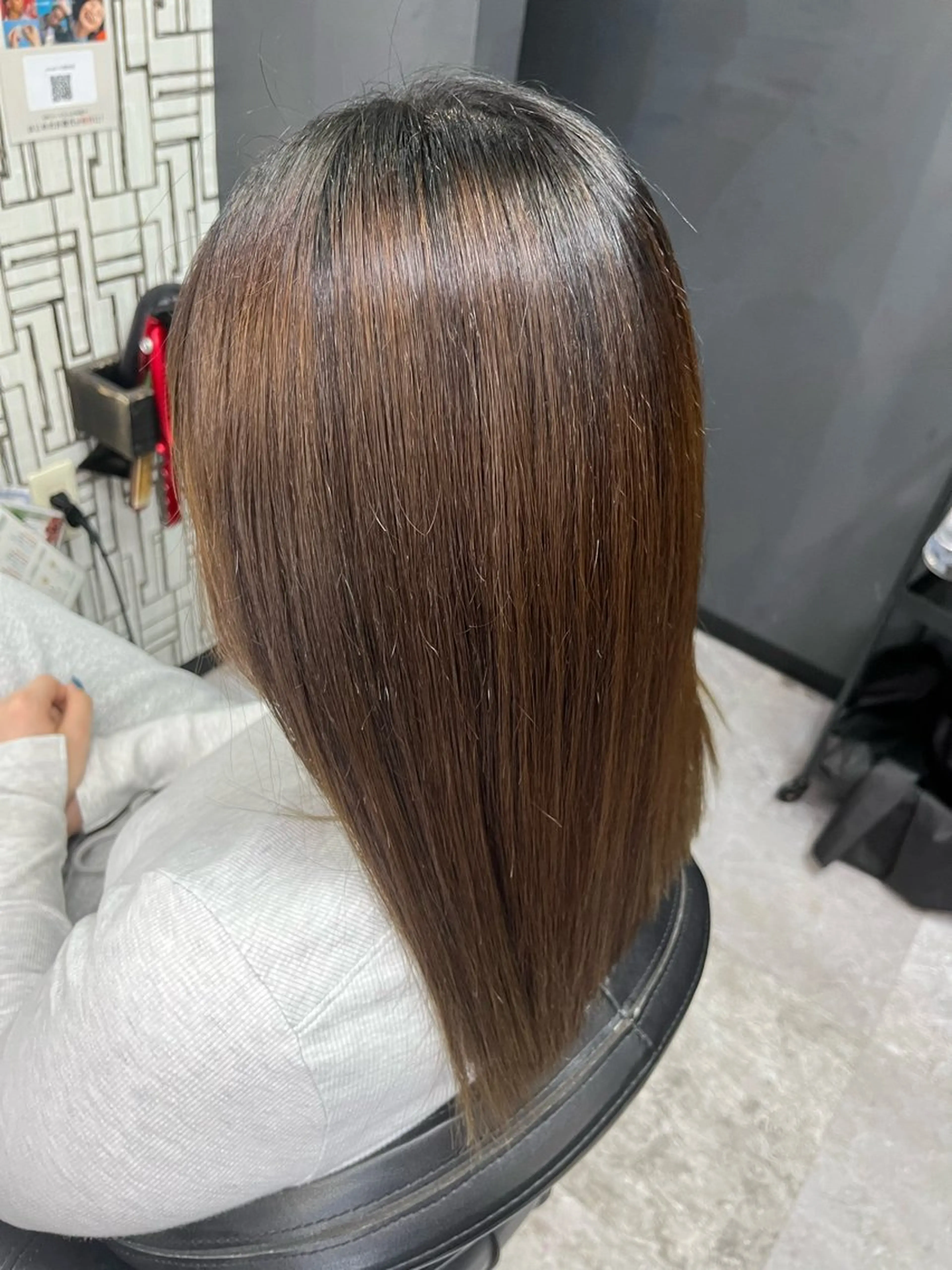 セミロング カット 縮毛矯正 池田 亮雅のヘアスタイル