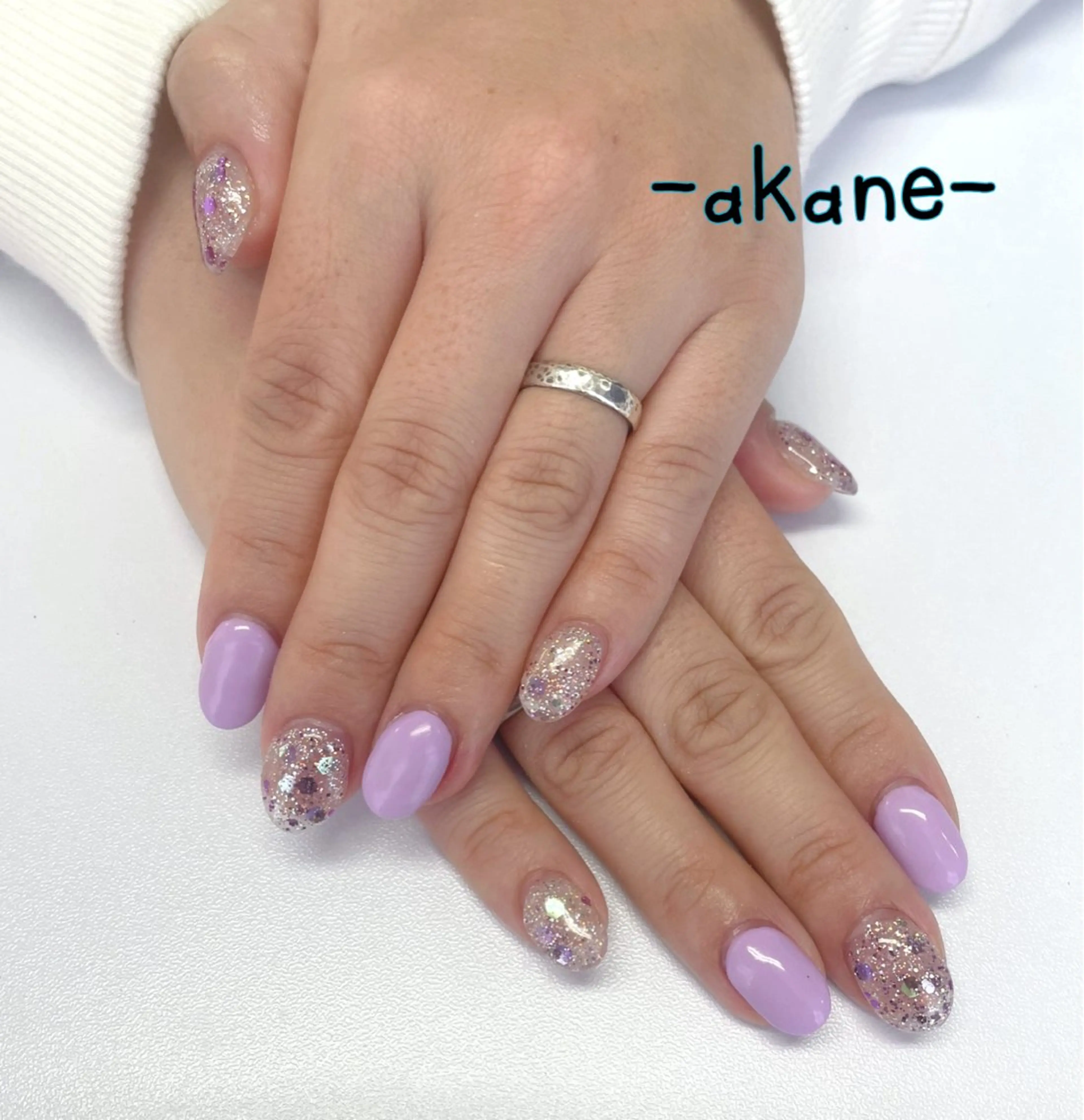 ネイル シンプルネイル Angeli⭐︎ AKANEのネイルデザイン
