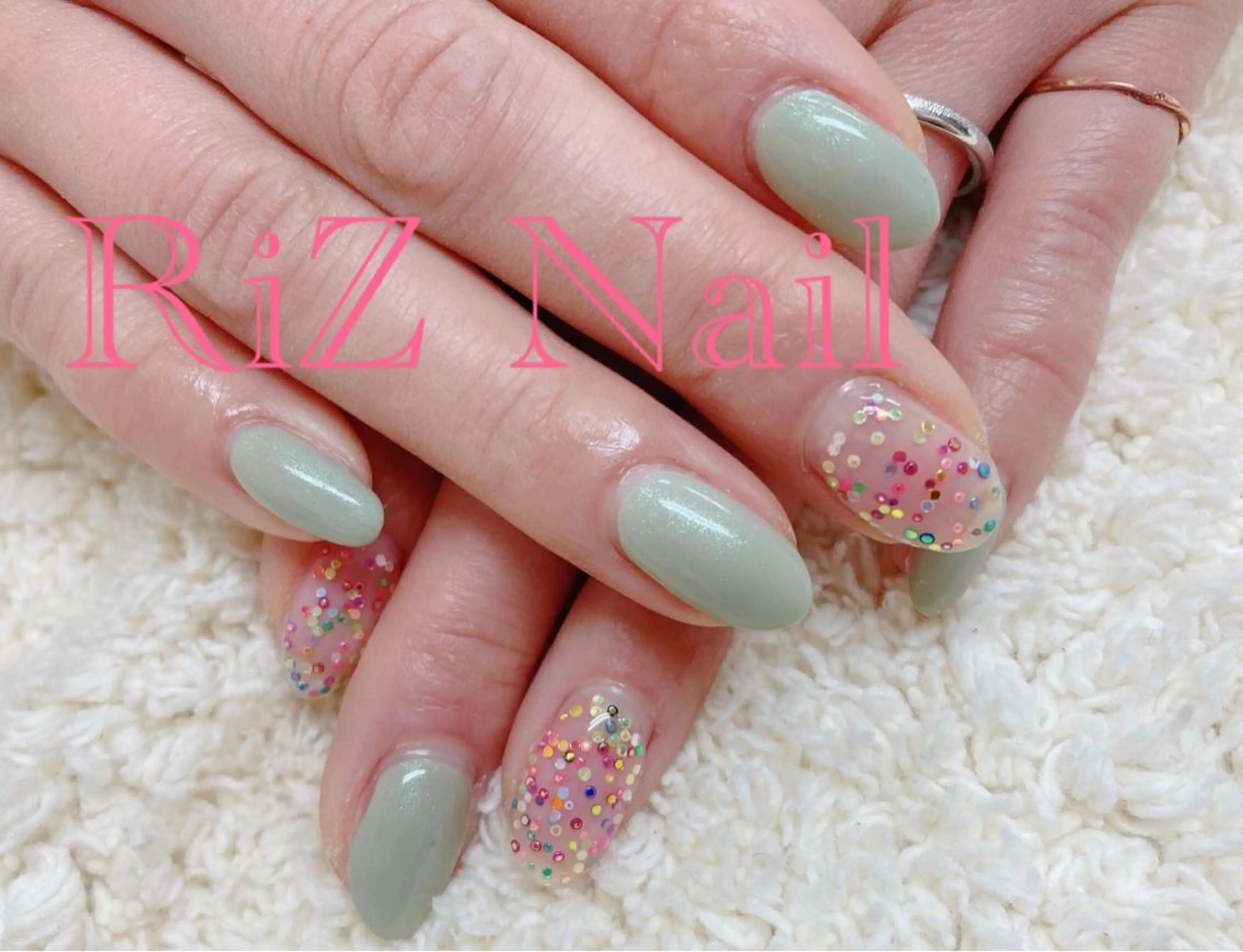 ネイル ラメ(グリッター) ワンカラーネイル RiZ nail salonのネイルデザイン