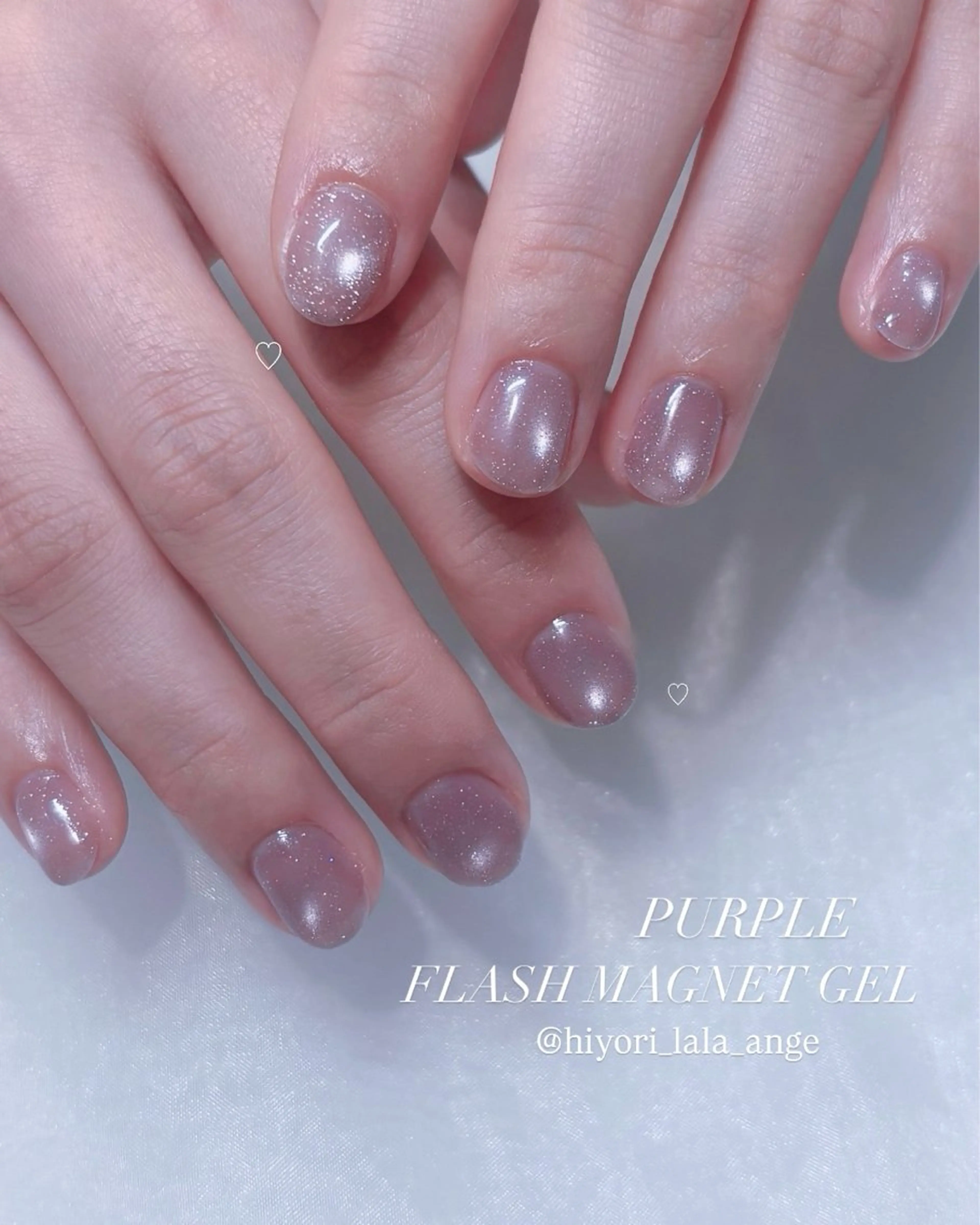 ネイル アートネイル フラッシュネイル フラッシュマグ ワンカラーネイル ハンドネイル 🩷Hiyori 栄駅/韓国ワンホンのネイルデザイン