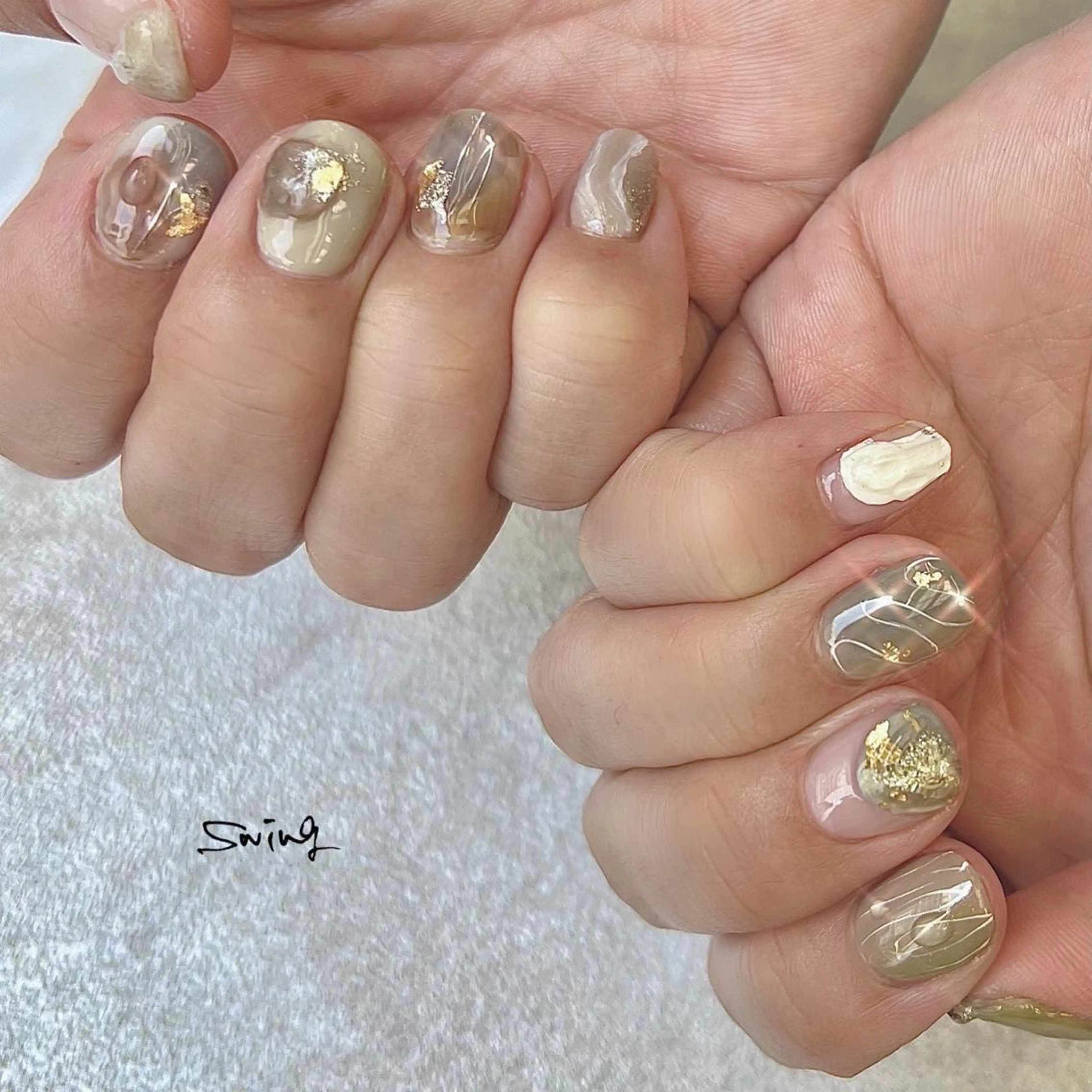 ネイル ニュアンスネイル SWING Nail Salon所属・Yoshida Takakoのネイルデザイン