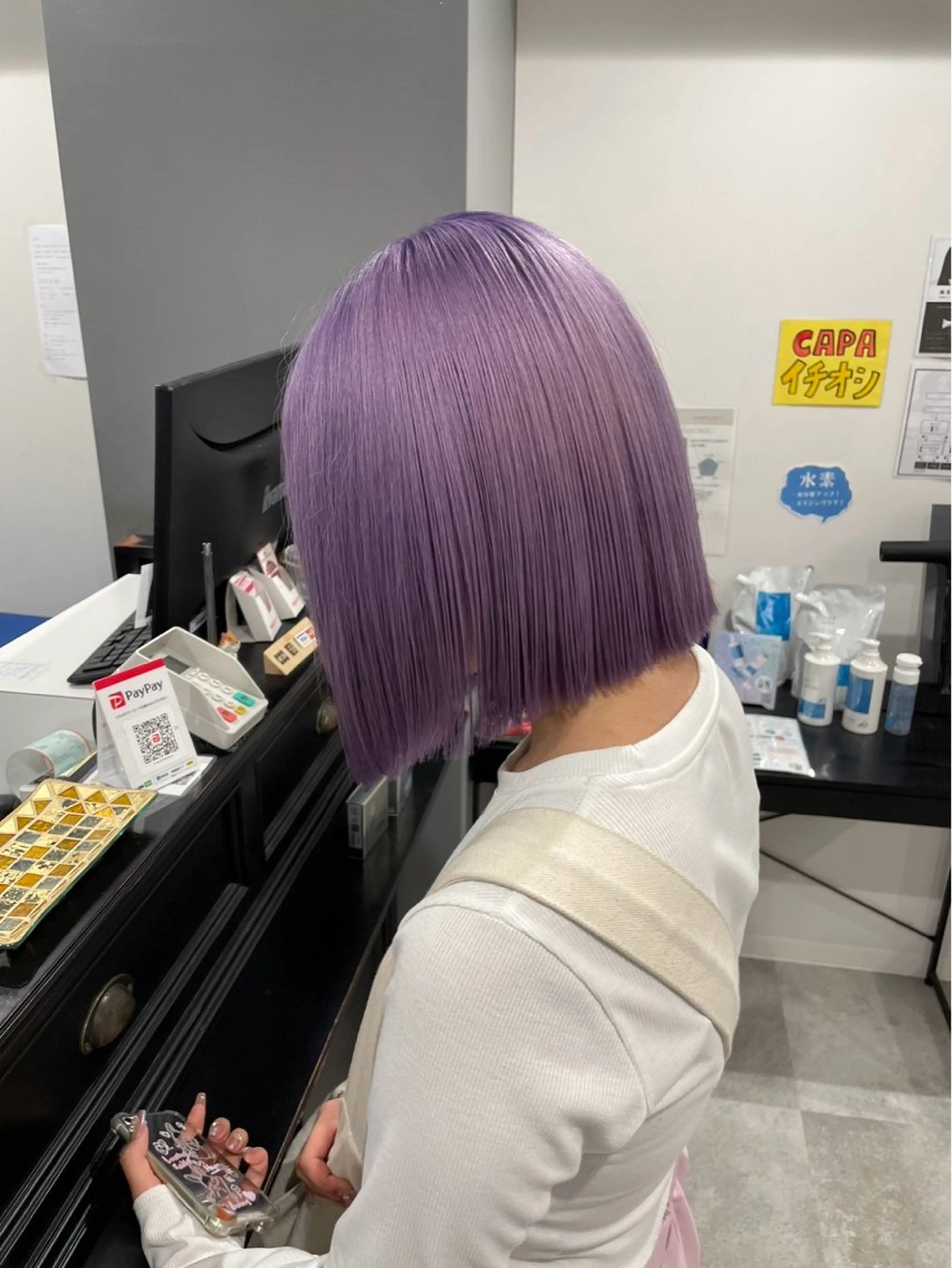 ミディアム カラー メンズカット/シャ ドウパーマ/KOBAのヘアスタイル