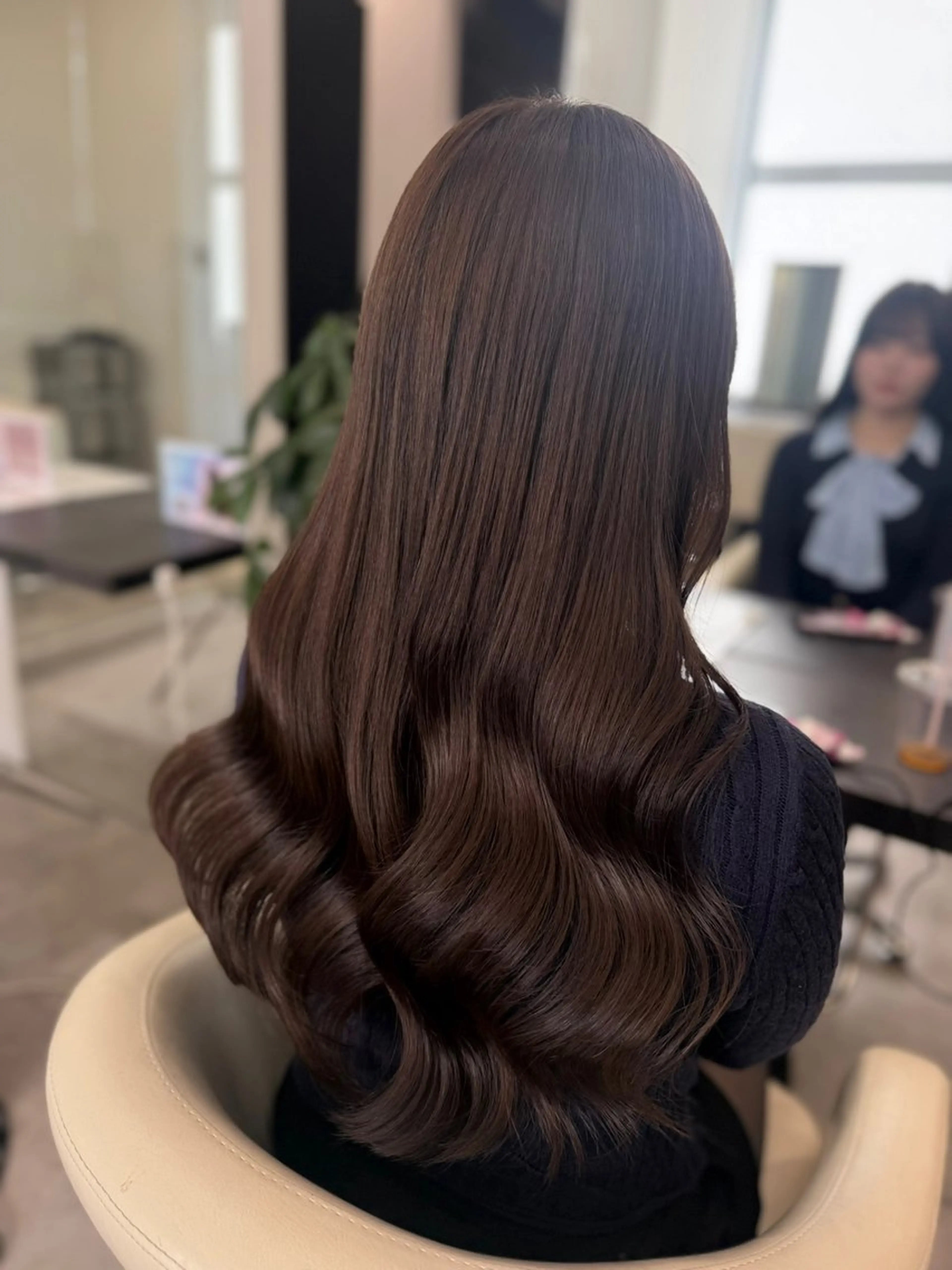 ロング カラー ブラウンカラー カット ヘアカラー トリートメント 渋谷髪質改善/縮毛 矯正/かすが🪽🫧のヘアスタイル