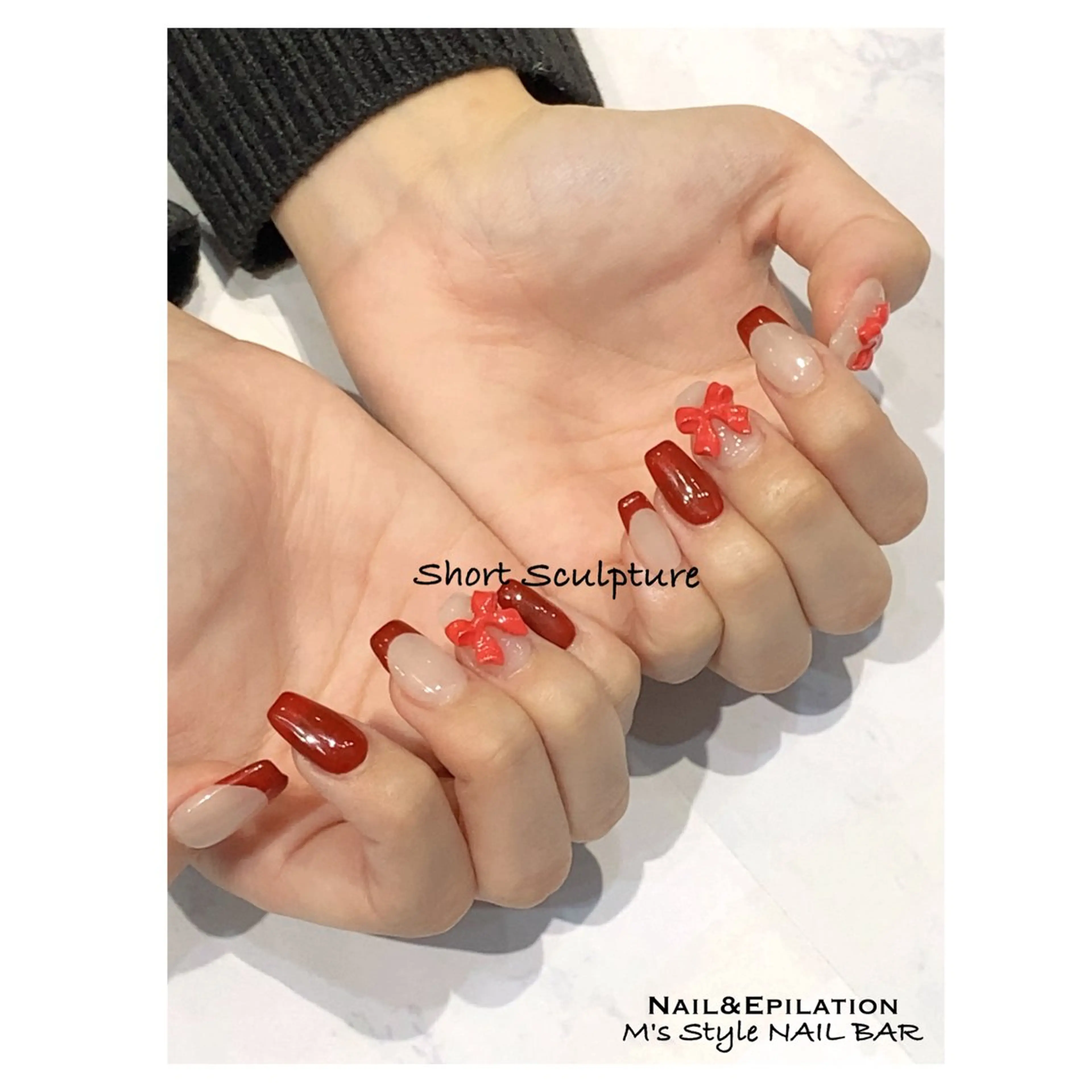 ネイル 成人式 フットネイル フレンチネイル ジェルネイル 韓国ネイル ハンドネイル M's Style NAIL BARのネイルデザイン