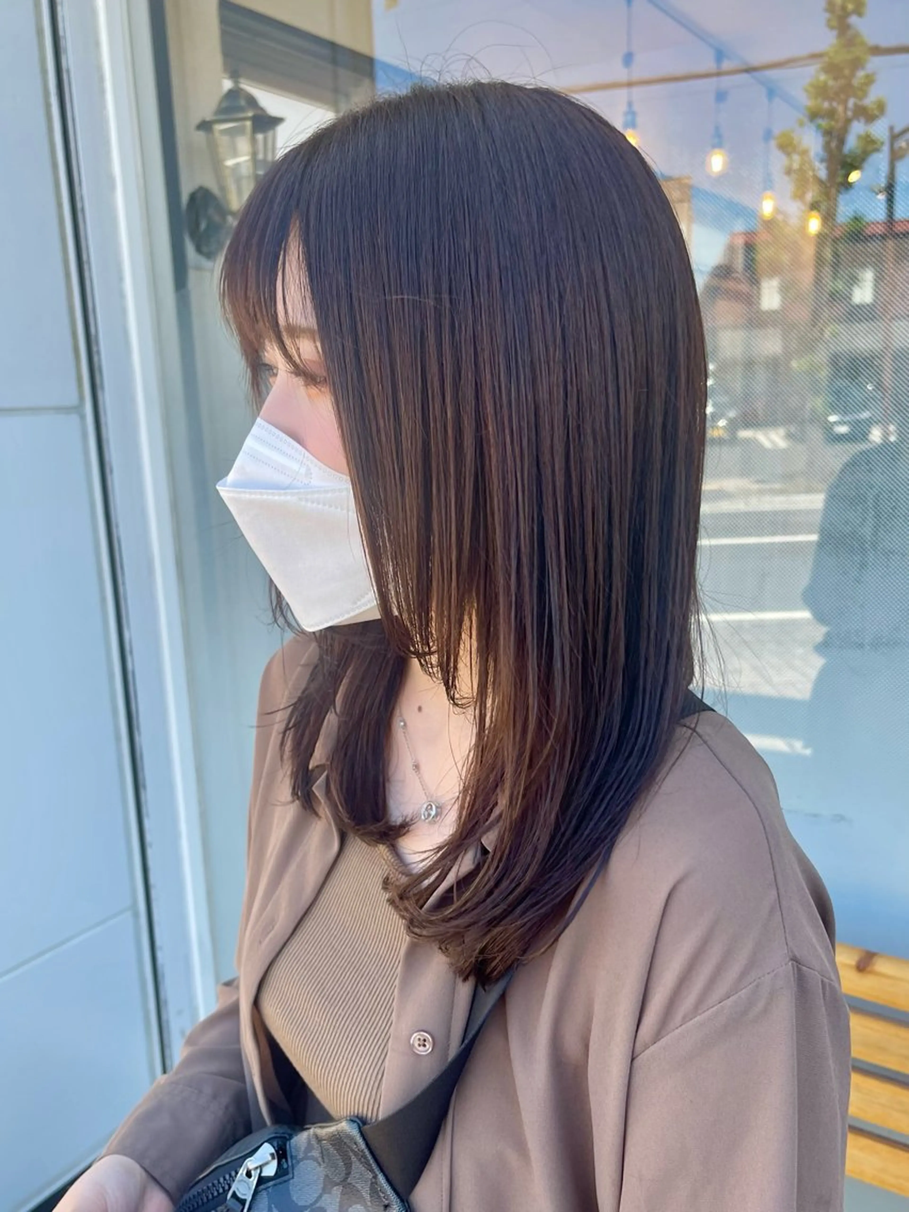 セミロング カット ヘアカラー トリートメント 🍭透明感カラー 志賀拓海🍬🌈のヘアスタイル