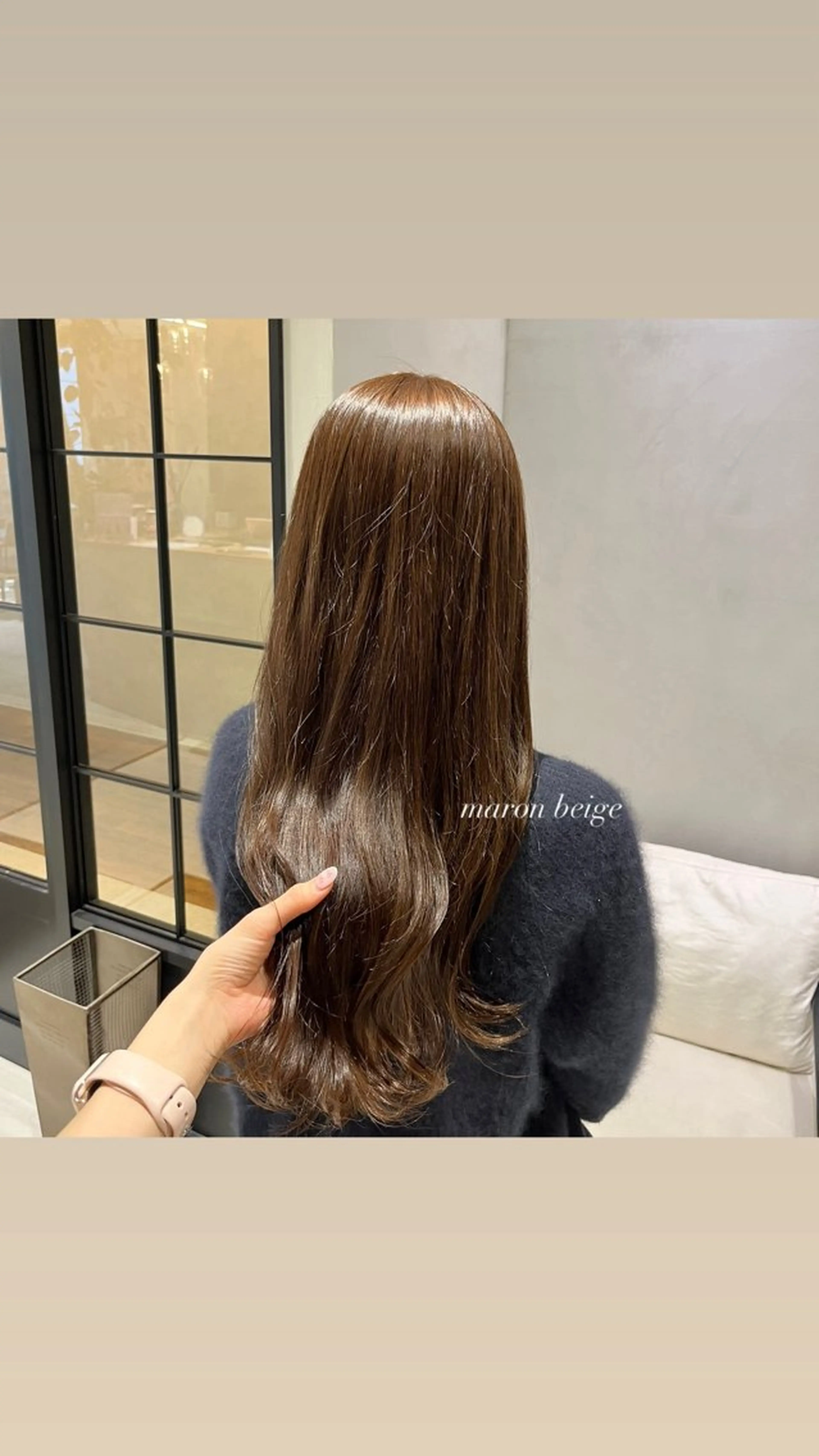 カラー ブリーチ ブリーチなしカラー 𝒎𝒐𝒆🩰 名駅/ヘアメ/暖色♡のヘアスタイル