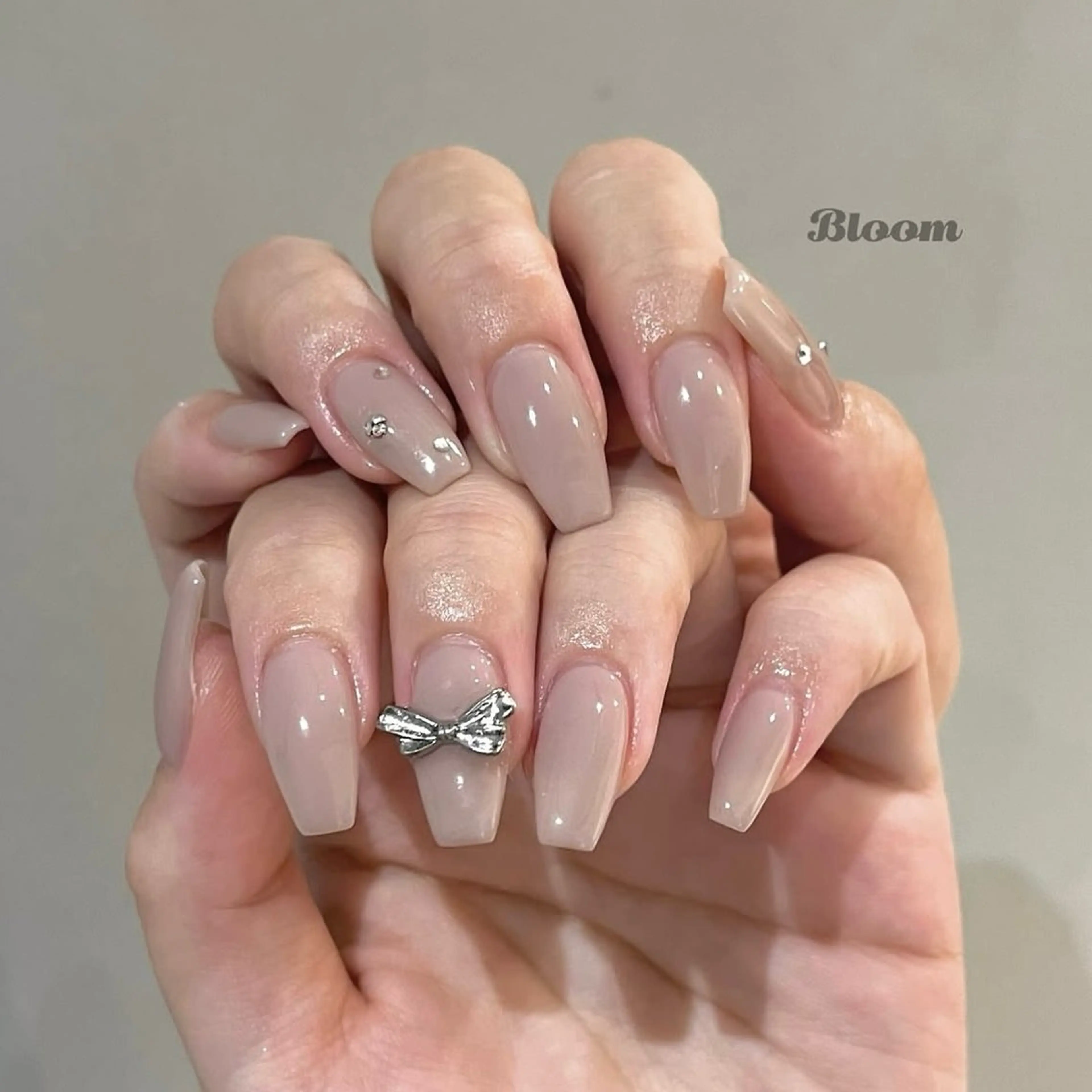 ネイル ブルー シルバー Luludi nail&eyeのネイルデザイン