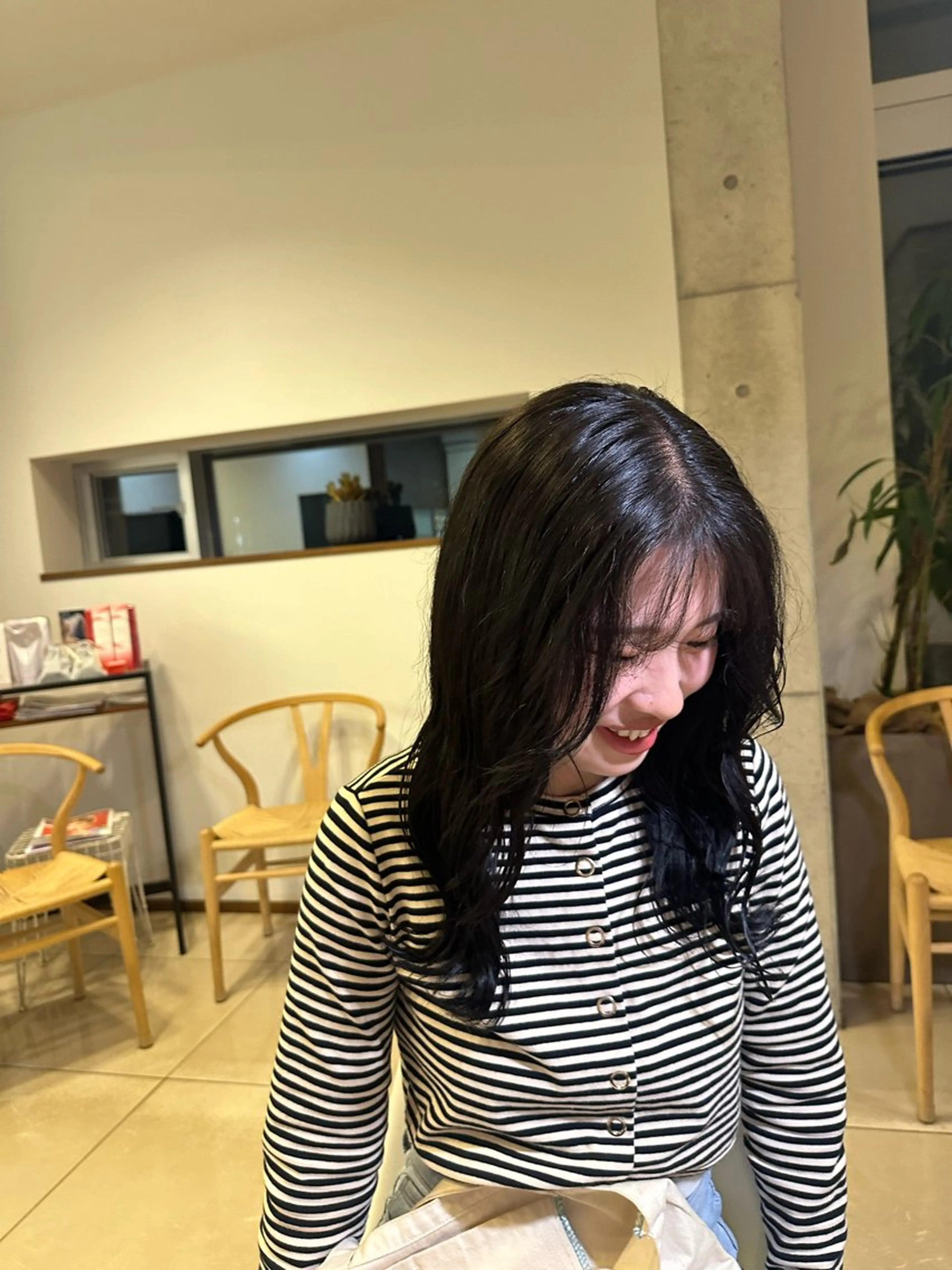 セミロング juna🌺/海外 ヘア/ハイトーンのヘアスタイル