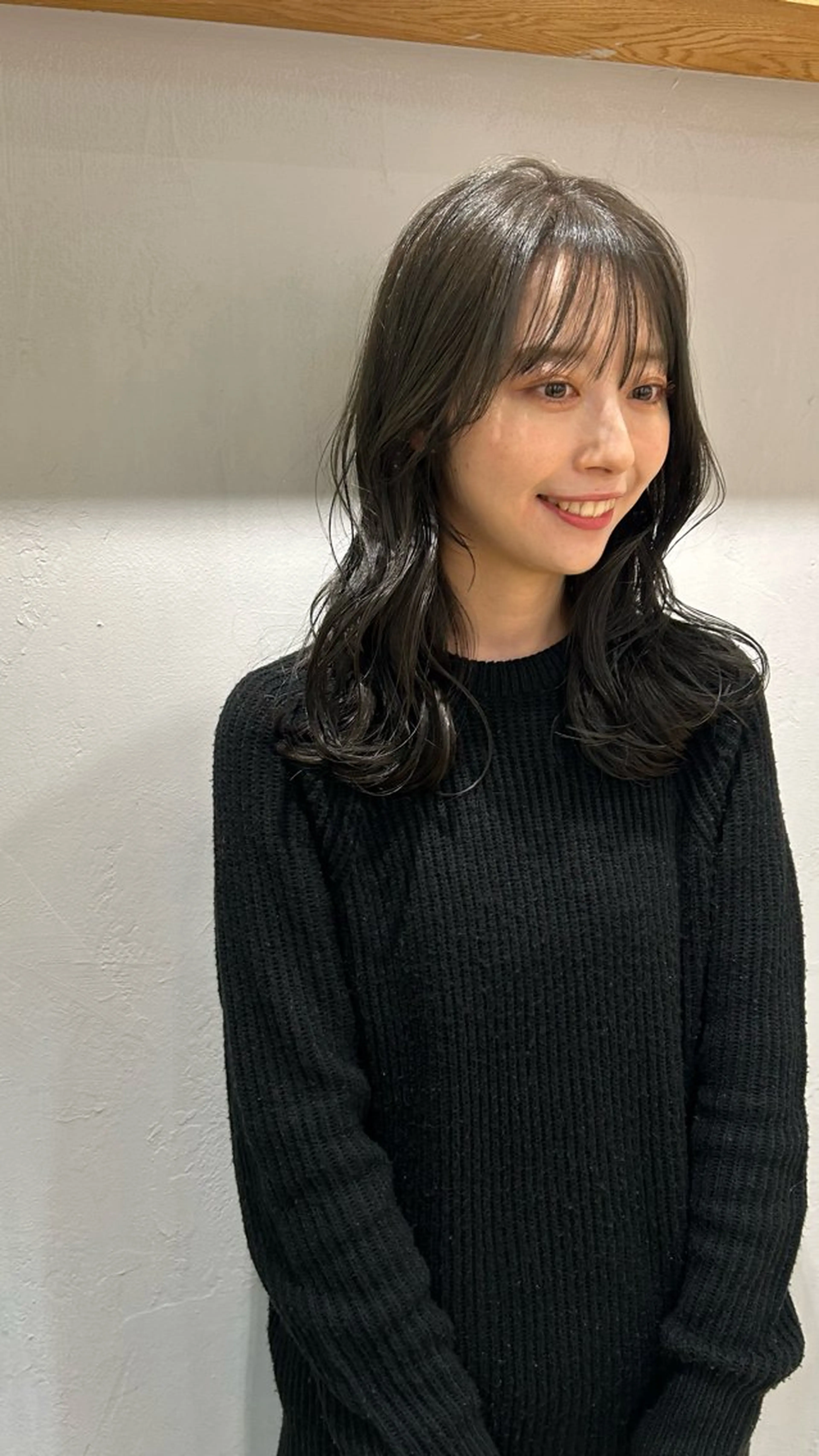 セミロング カラー カット ヘアカラー トリートメント じゅわっと暖色カラー 🍊Moemiのヘアスタイル