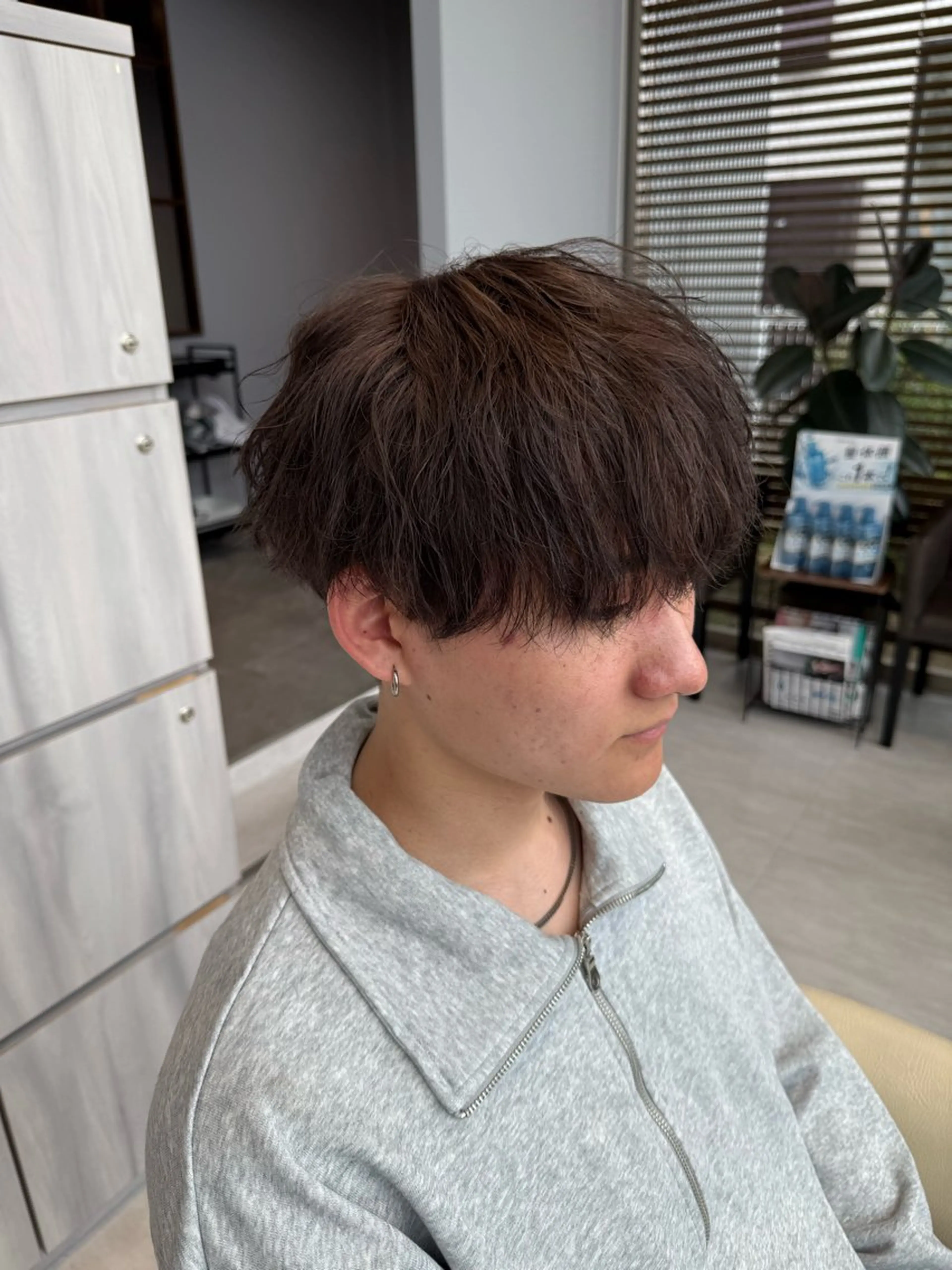 メンズカット+カラーの写真