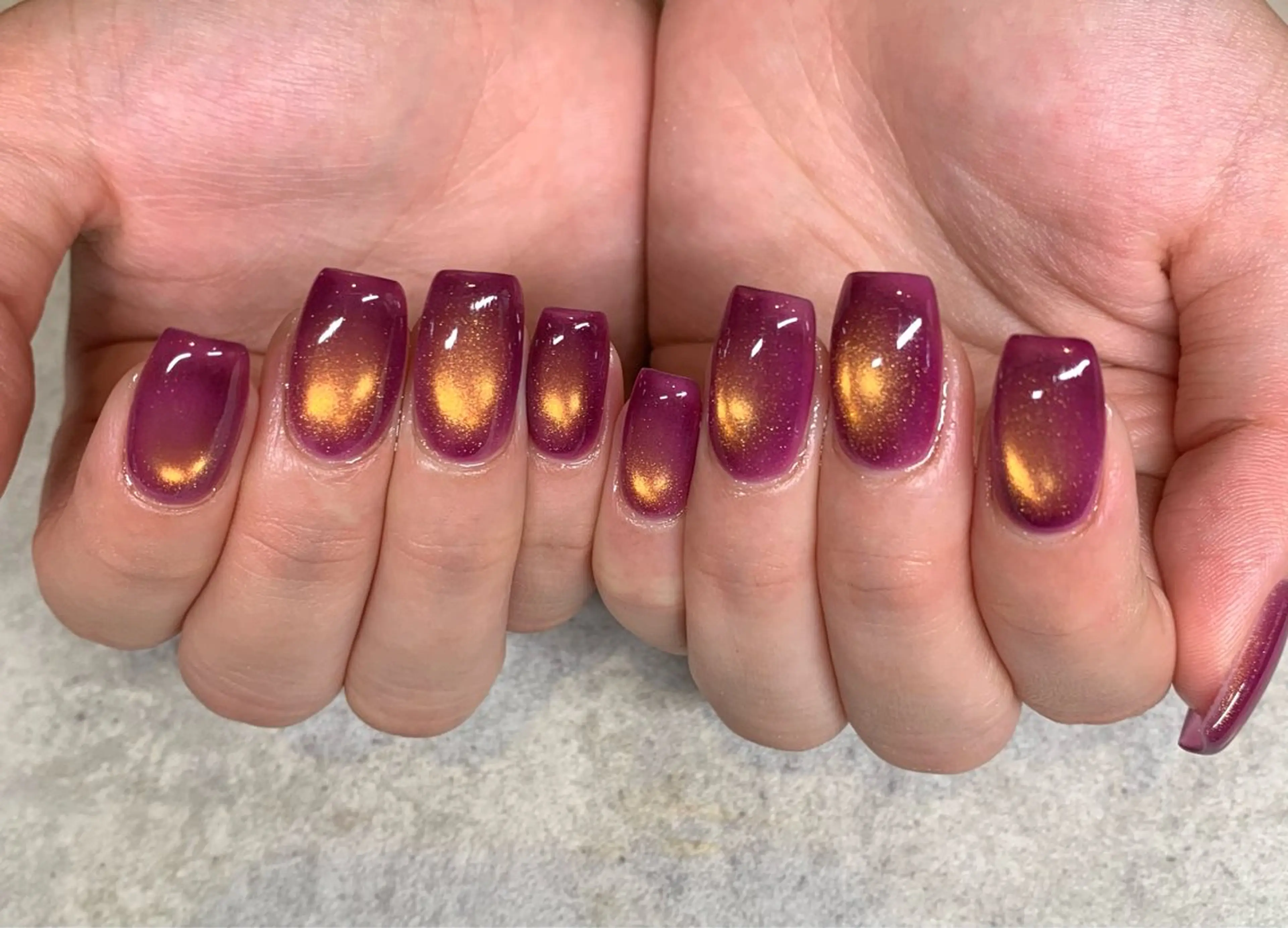 ネイル フラッシュネイル マグネットネイル ニュアンスネイル オフィスネイル ショートネイル sufu. nail YUKIのネイルデザイン