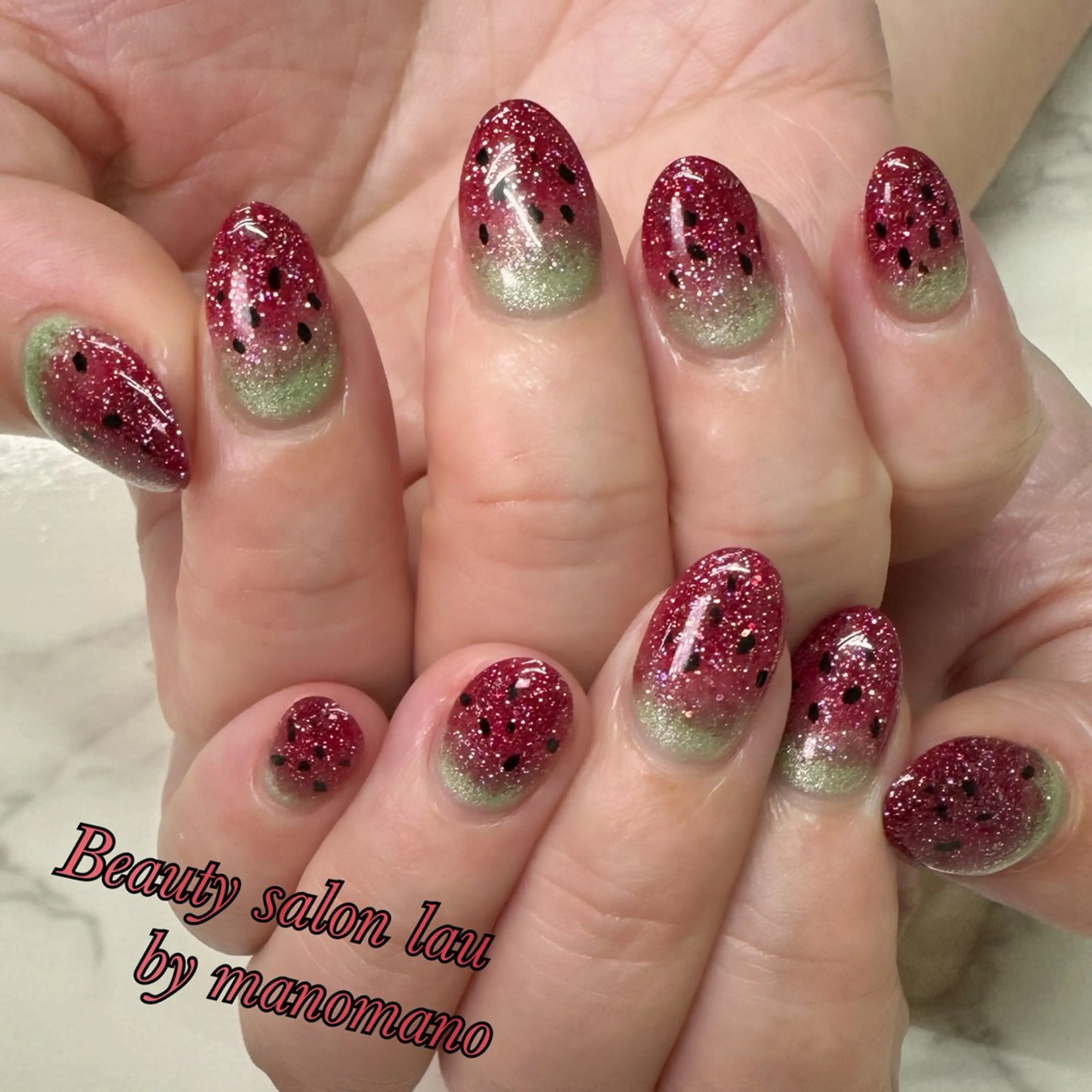 ネイル ハンドネイル ラウバイマノマノ なかざとのネイルデザイン