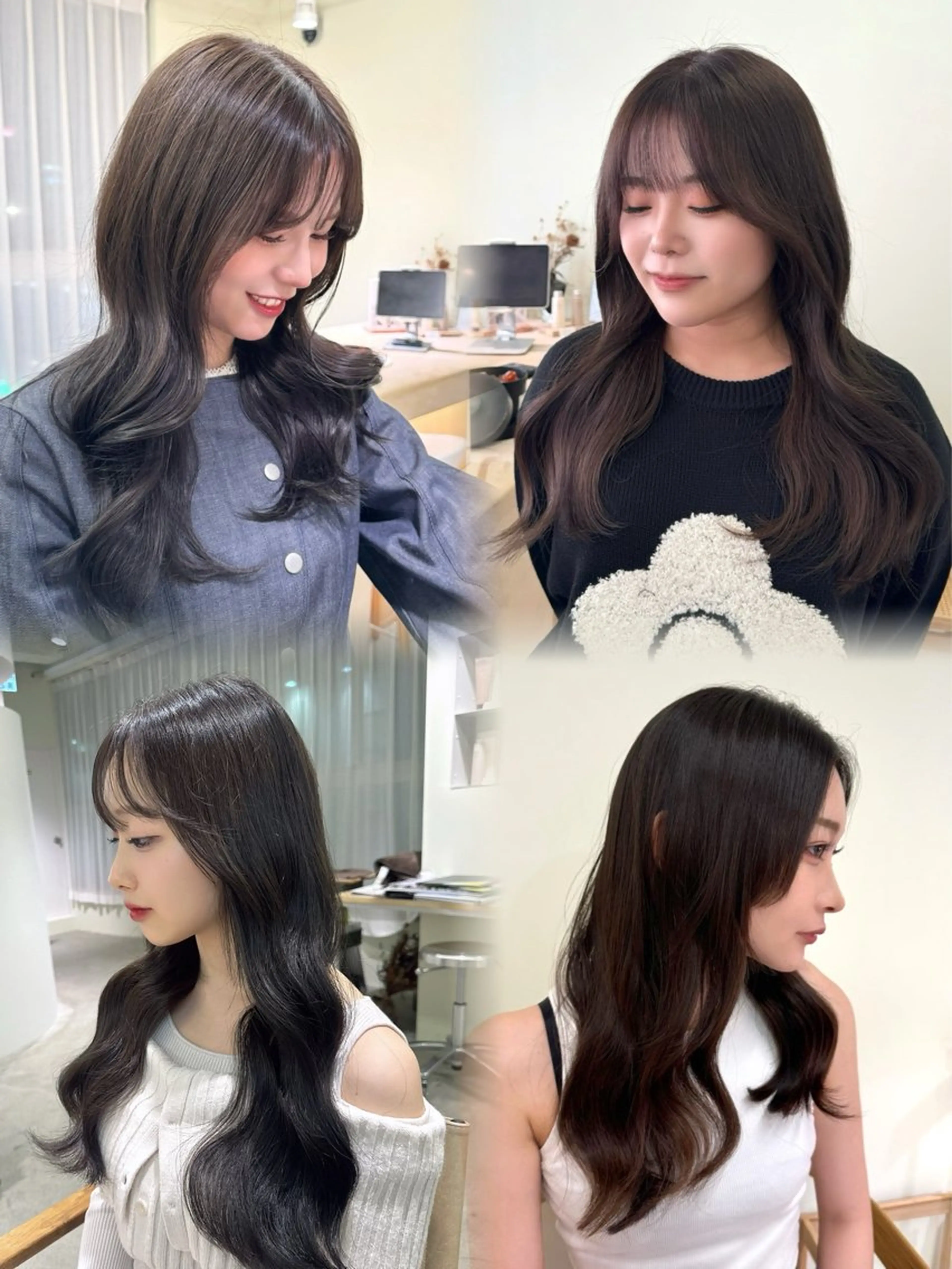 ロング ヘアカラー ulu名古屋栄所属・落合しほ/韓国ヘア/ 髪質改善/縮毛矯正のヘアスタイル