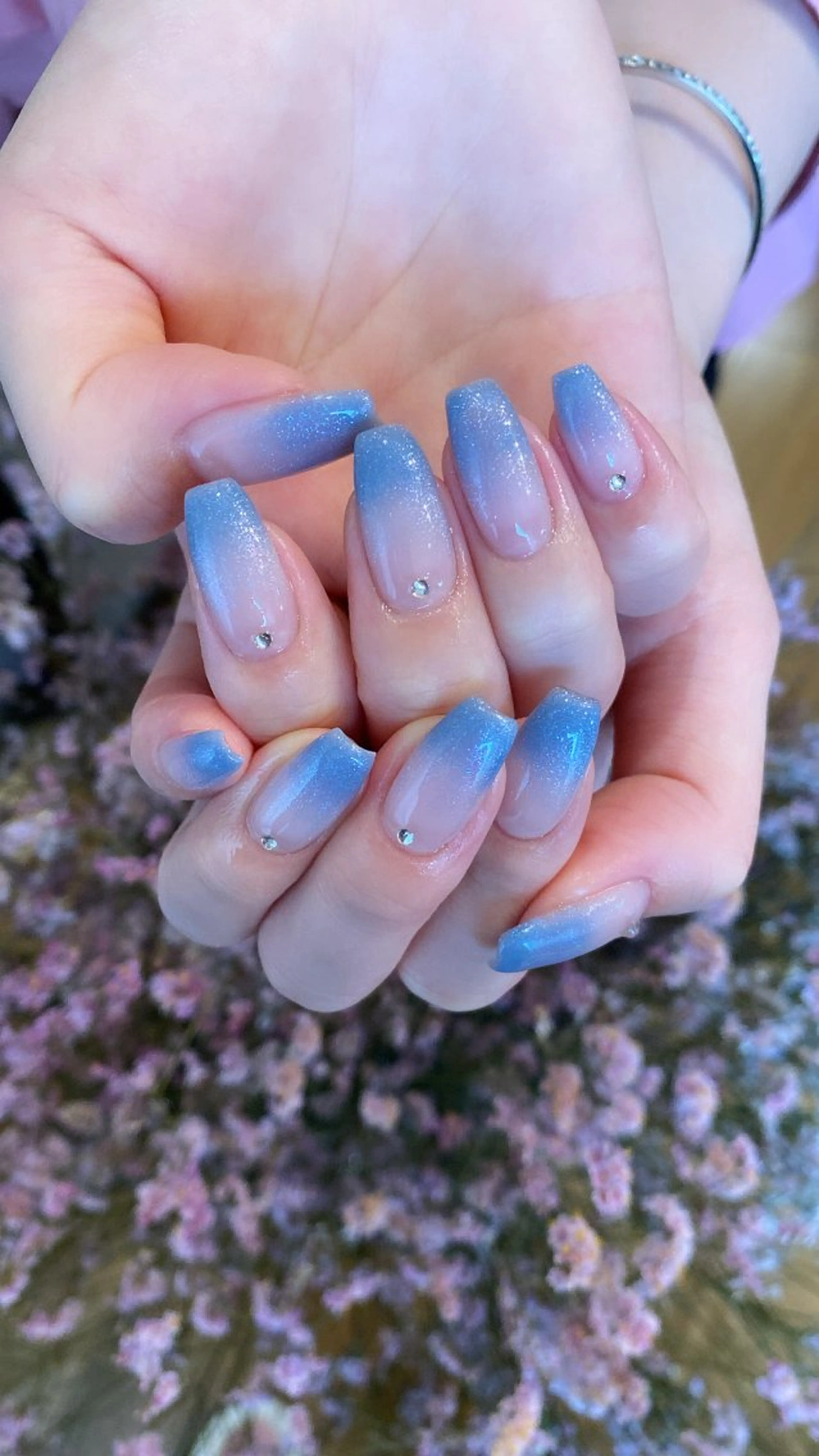 ネイル ハンドネイル crystal ⭐︎ colorのネイルデザイン
