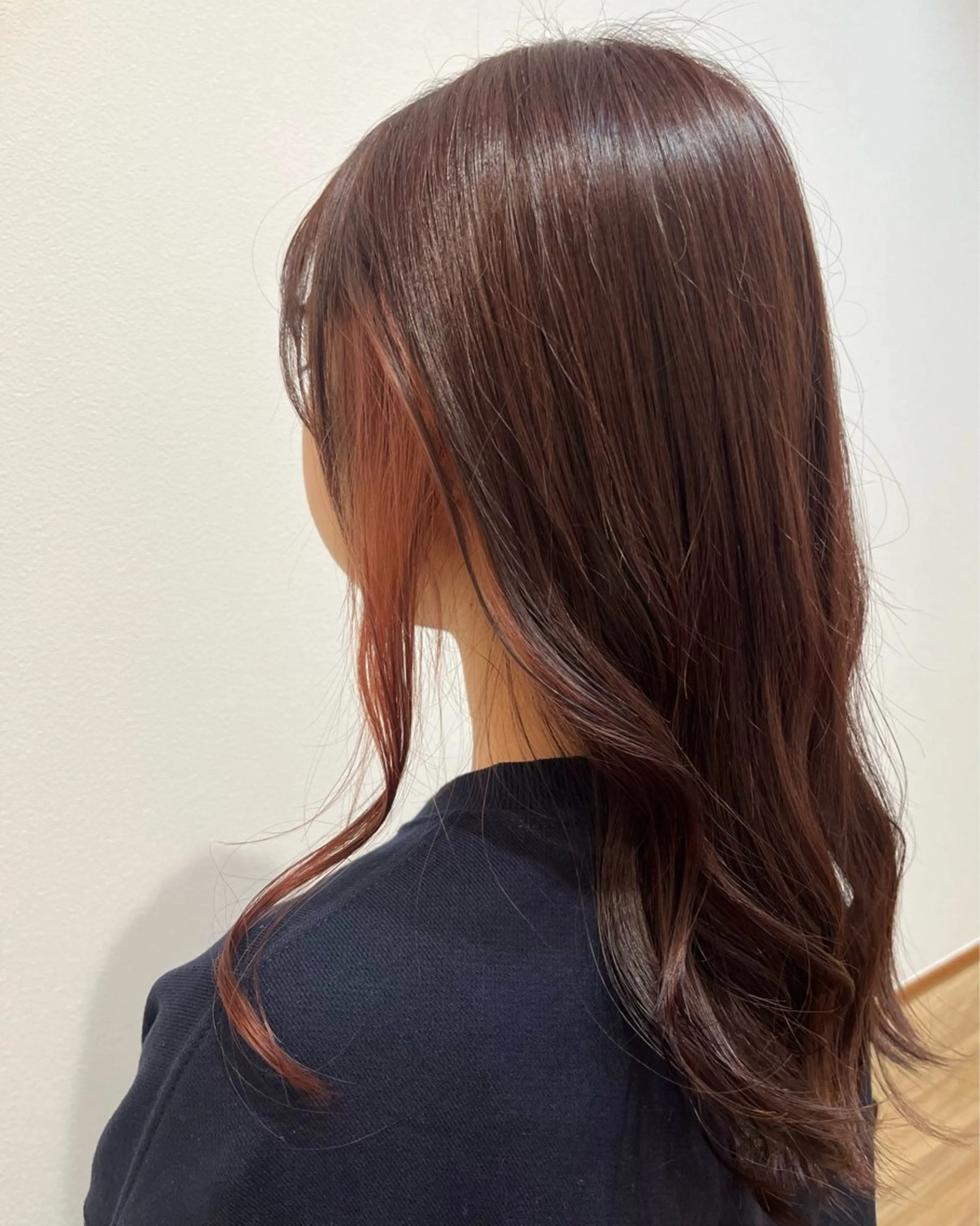 セミロング カラー ブリーチ ブラウンカラー ピンクカラー ピンクブラウン カット ヘアカラー トリートメント 🌼カラー 🌼渡辺歩🌼のヘアスタイル