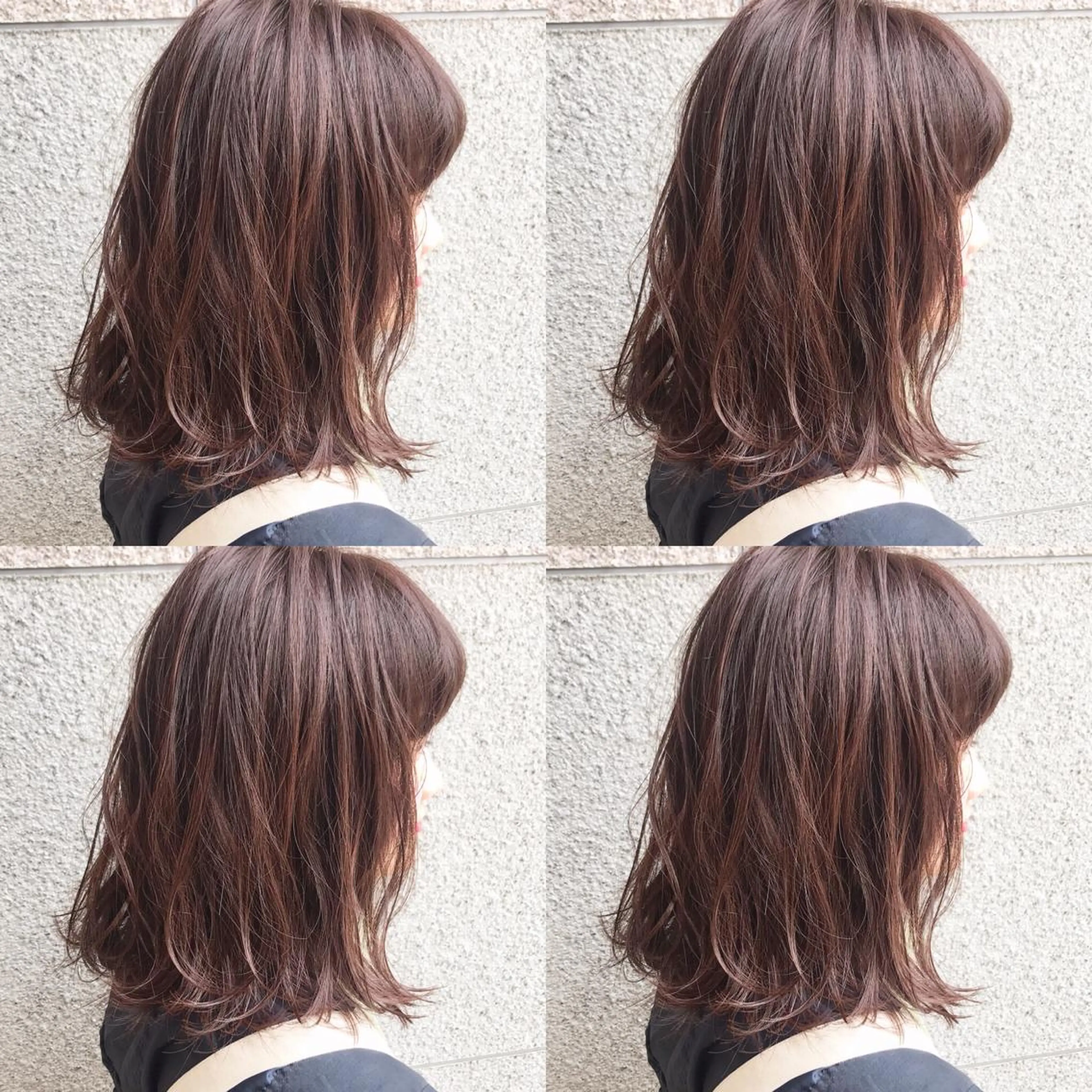 ミディアム カラー ヘアアレンジ ブリーチ 透明感カラー ブリーチなしカラー バイオレットカラー 垢抜け案内人 鈴木聖矢✂️のヘアスタイル