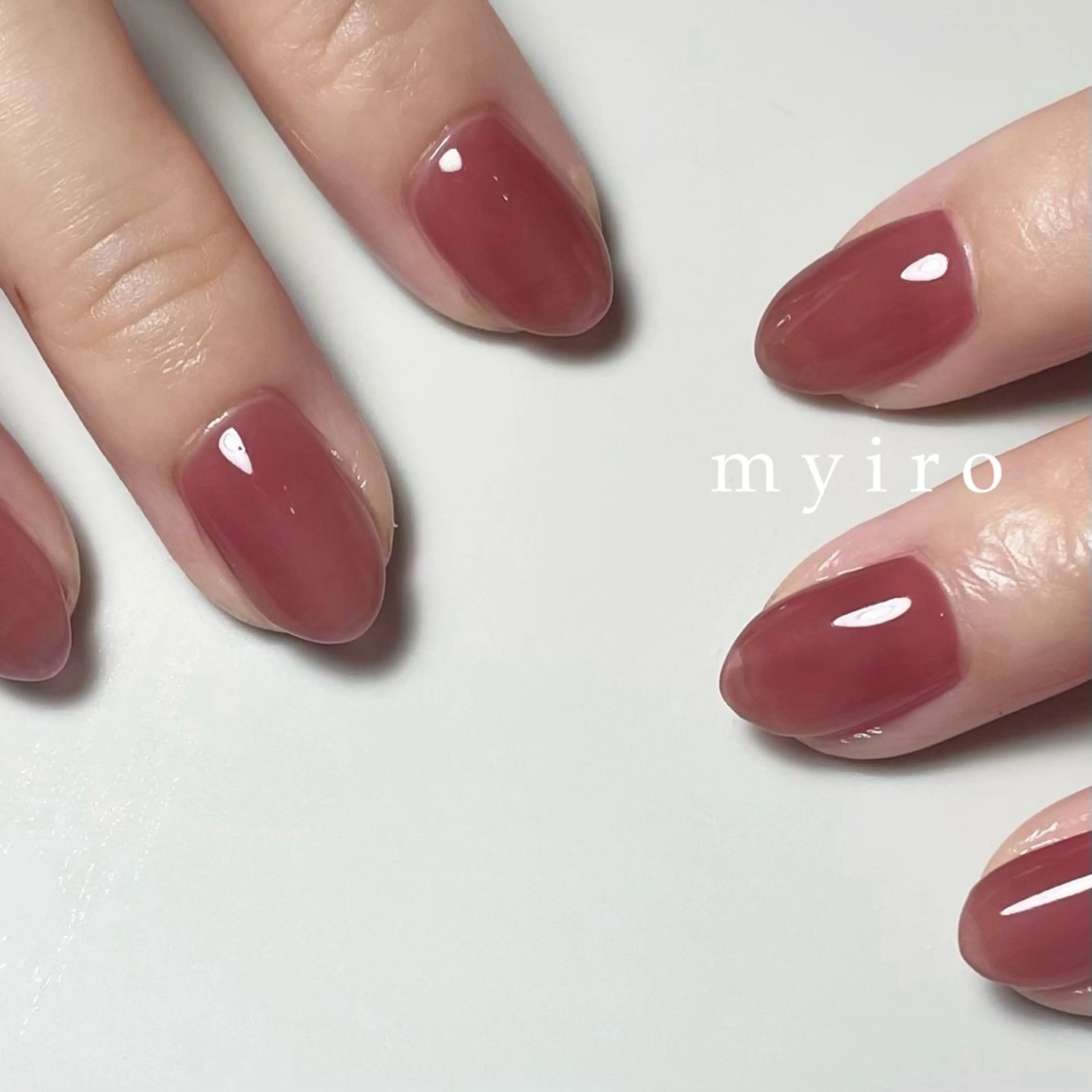 ネイル ボルドー myiro【マイロ】 林のネイルデザイン
