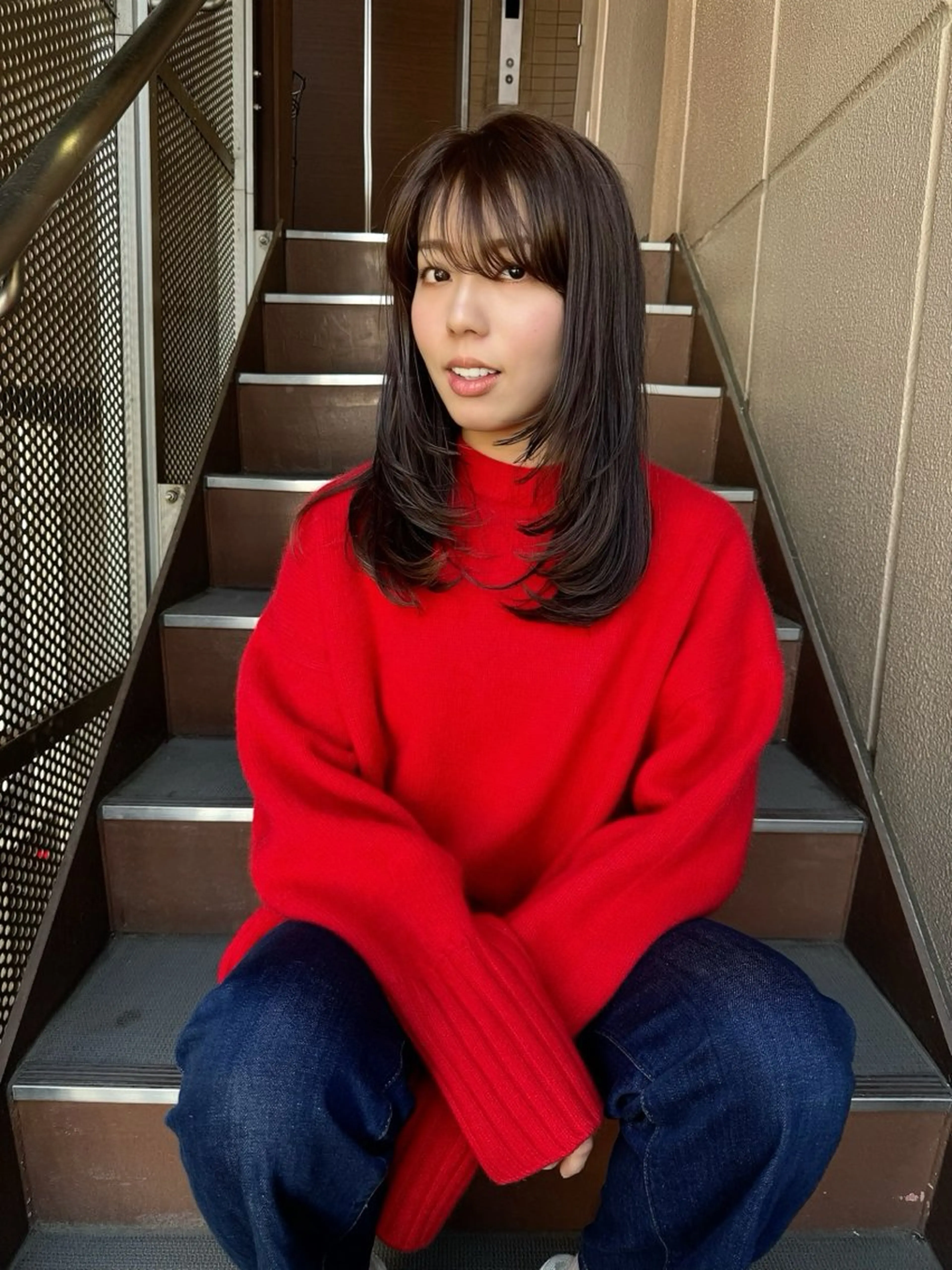 セミロング 平 一裕のヘアスタイル