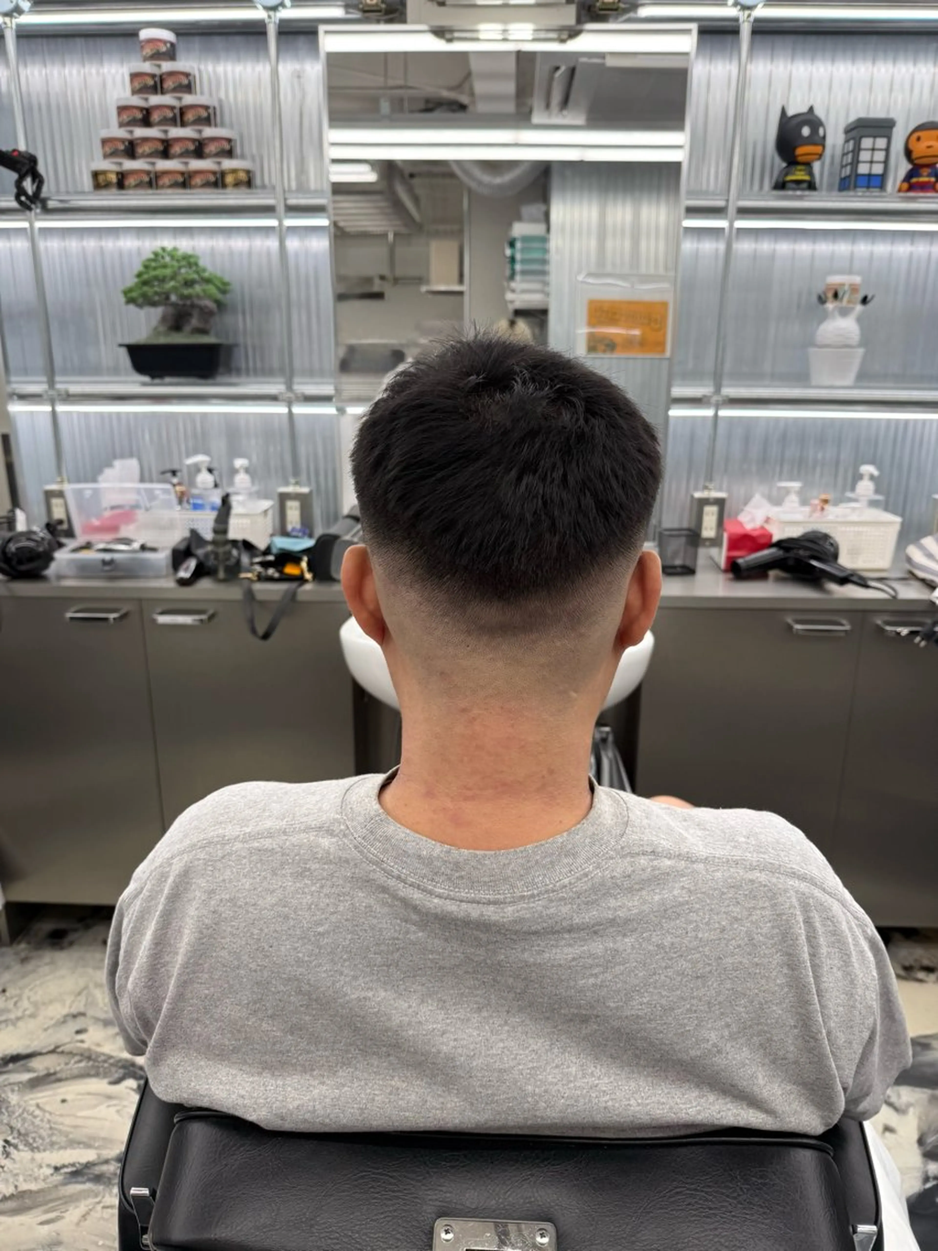 ショート メンズ フェードカット 竹澤 千冬のヘアスタイル