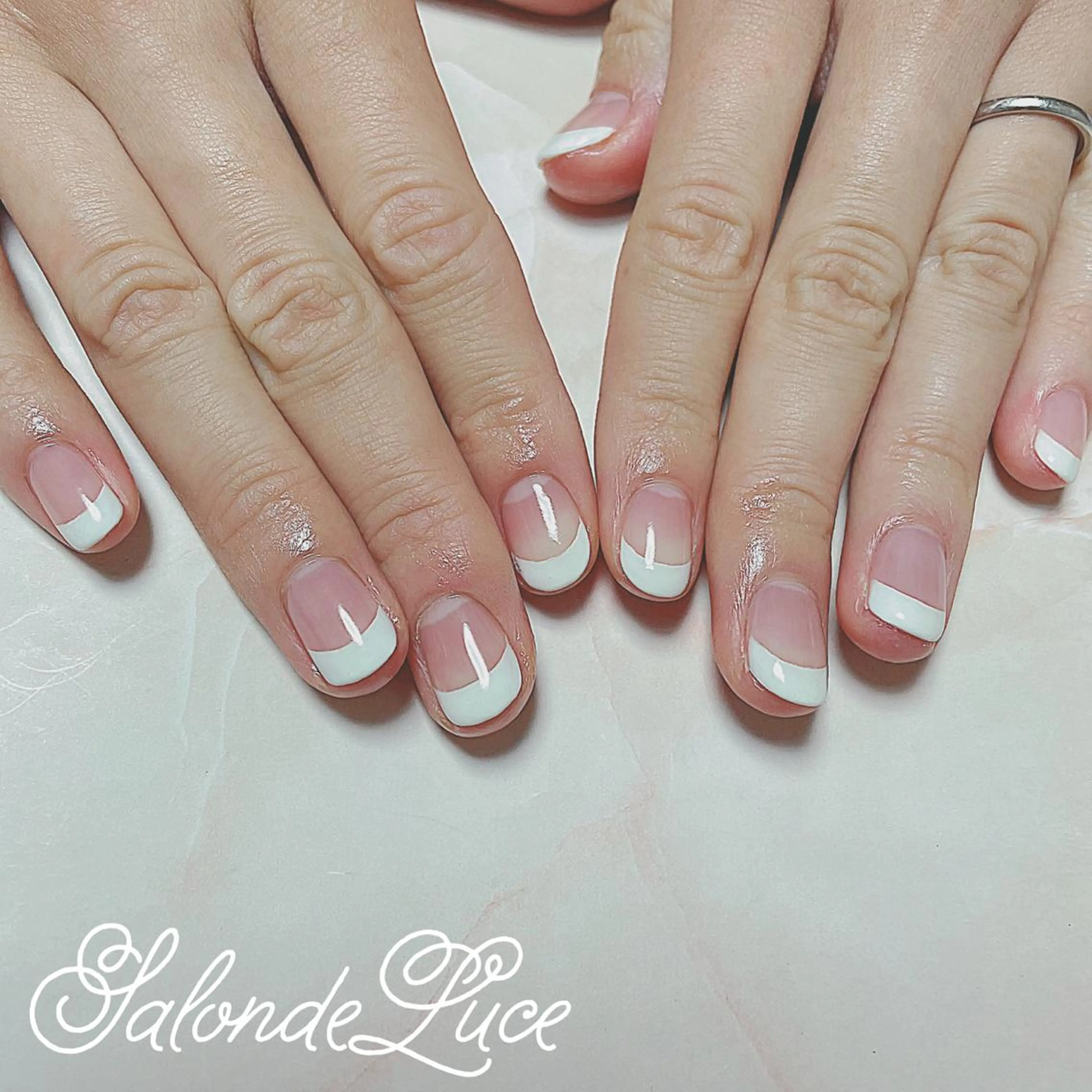 ネイル フレンチネイル ハンドネイル Salon de Luceのネイルデザイン