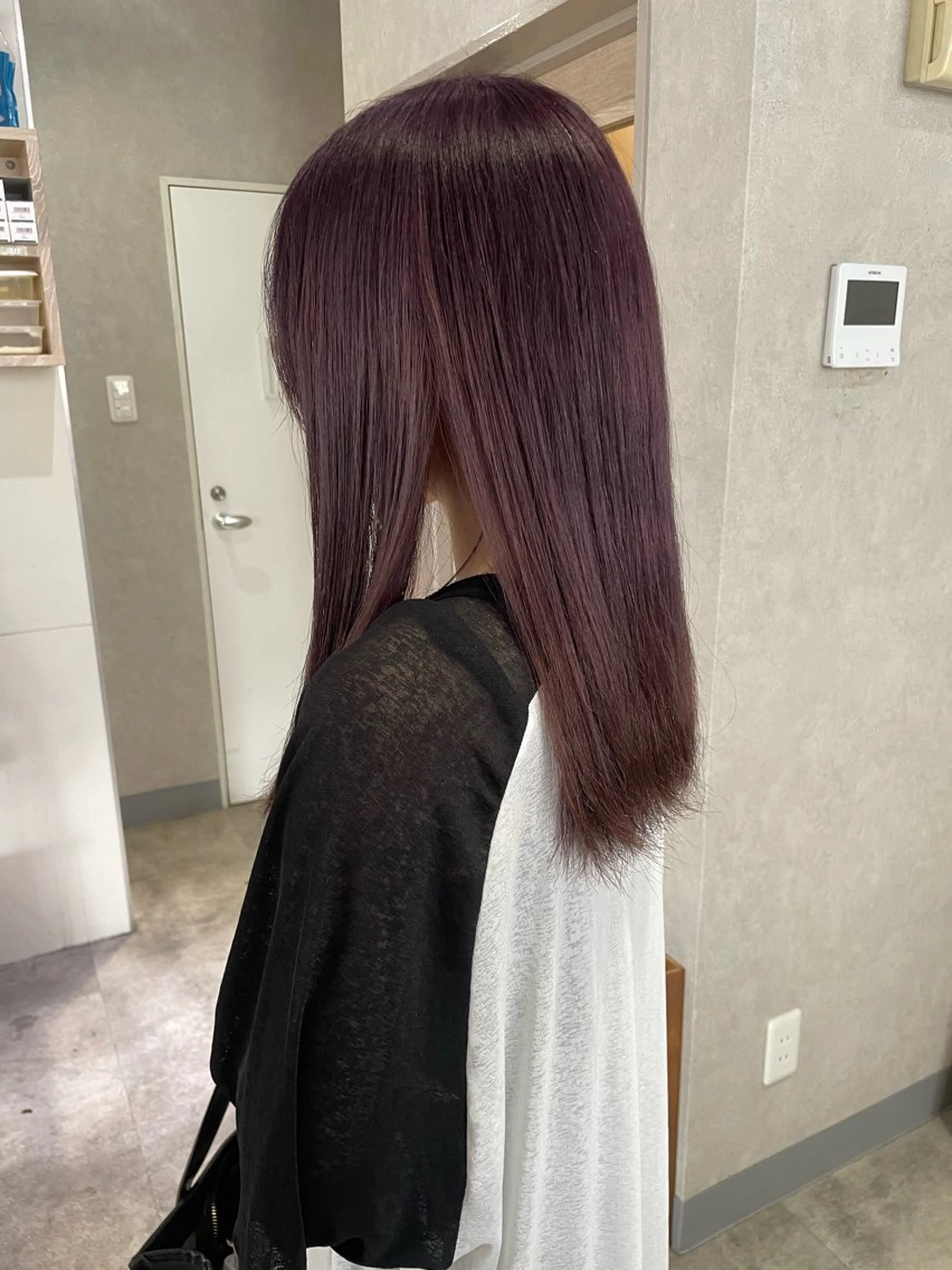 ロング カラー ブリーチ バイオレットカラー ヘアカラー トリートメント 髪質改善/Bloss om🌷高橋沙衣のヘアスタイル