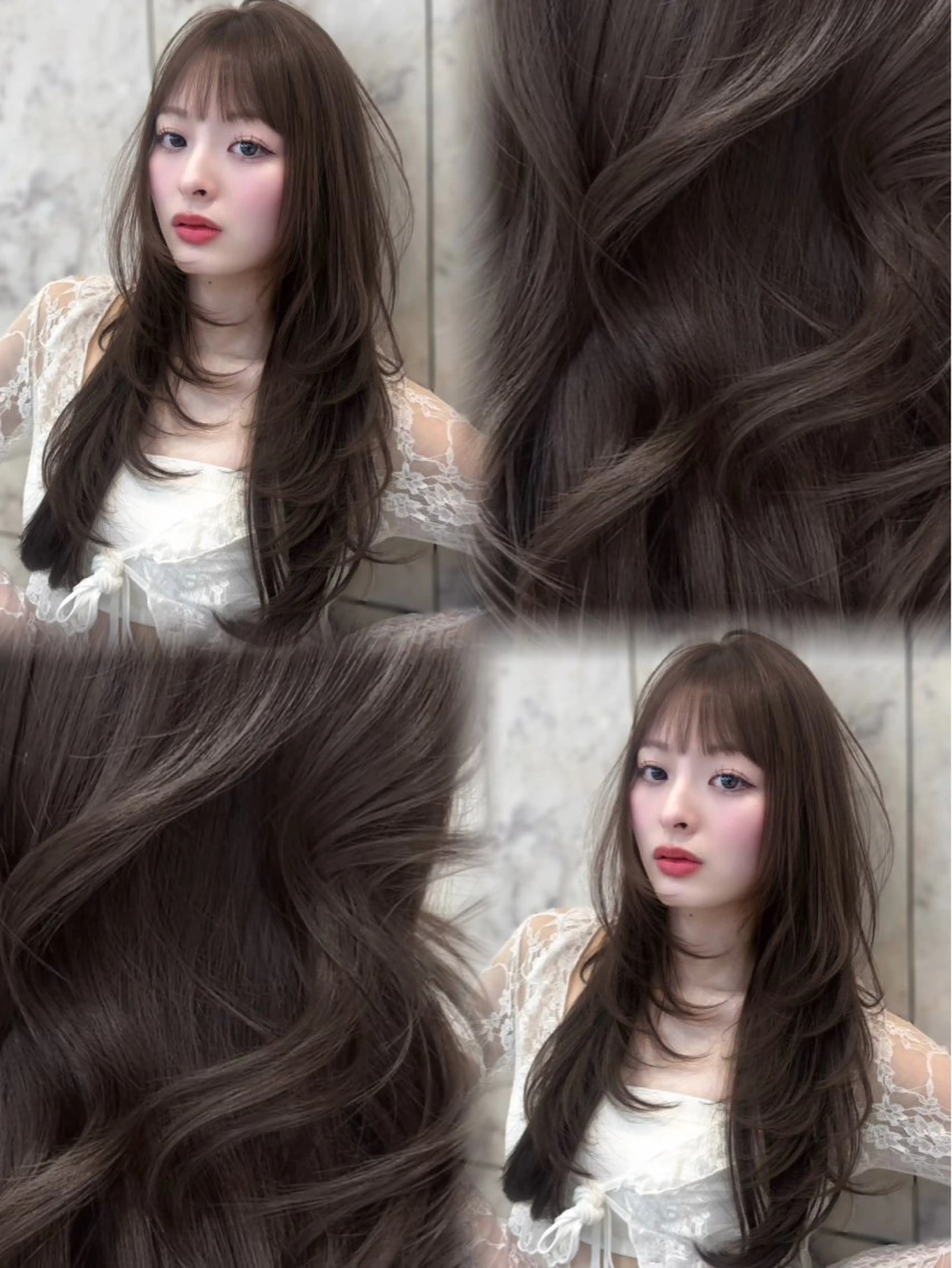 カラー ヘアカラー トリートメント LEN新宿 /透明感カラー🫧のヘアスタイル